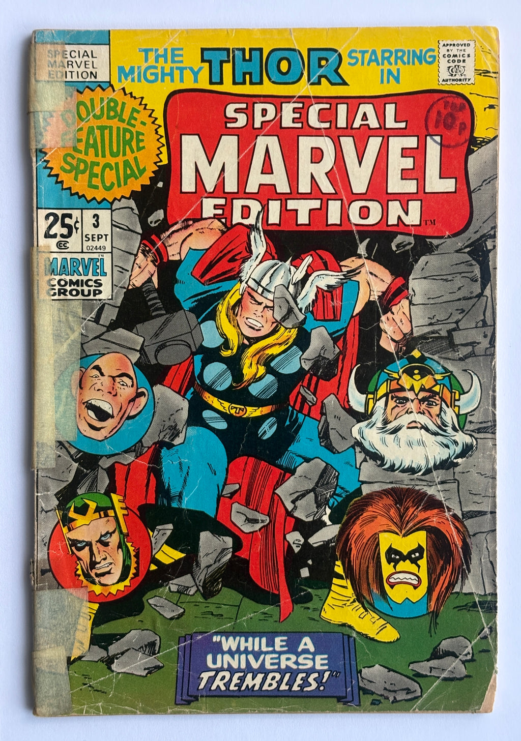 Special Marvel Edition #3 The Mighty Thor Marvel Comics  September 1971 GD- 1.8