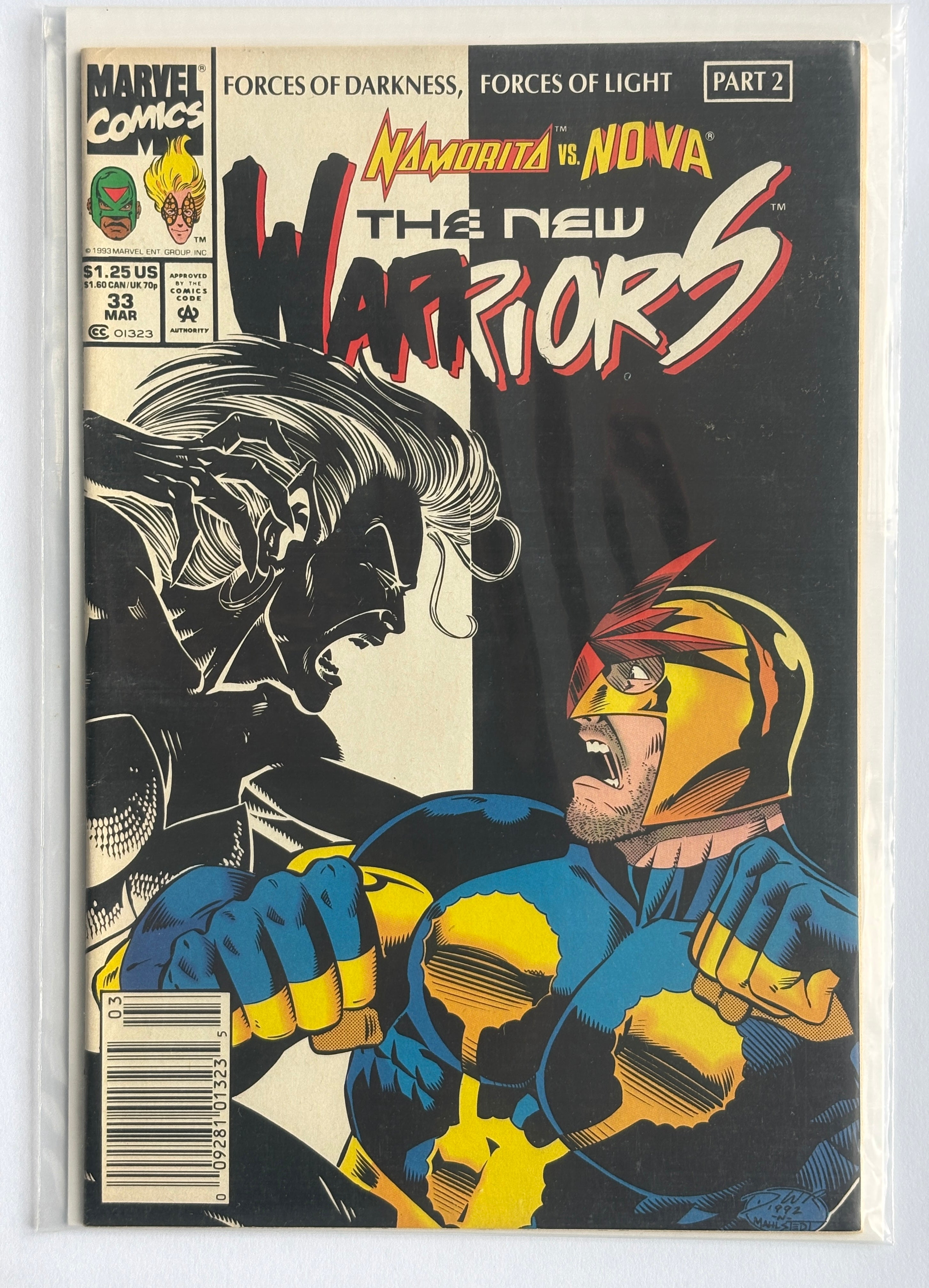 The New Warriors #33 - Marvel Comics March 1993 VF 8.0