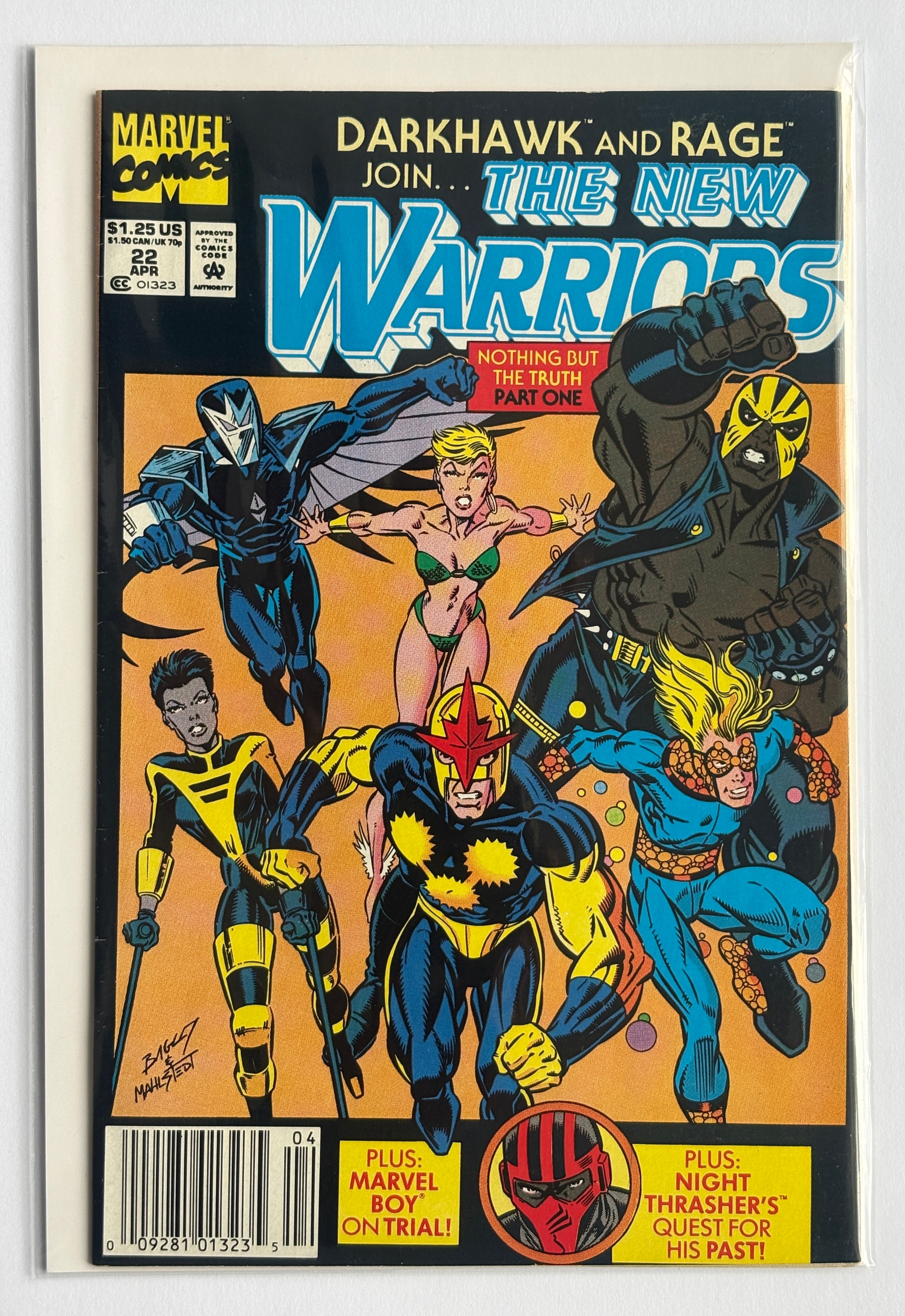 The New Warriors #22 - Marvel Comics April 1992 VF 8.0