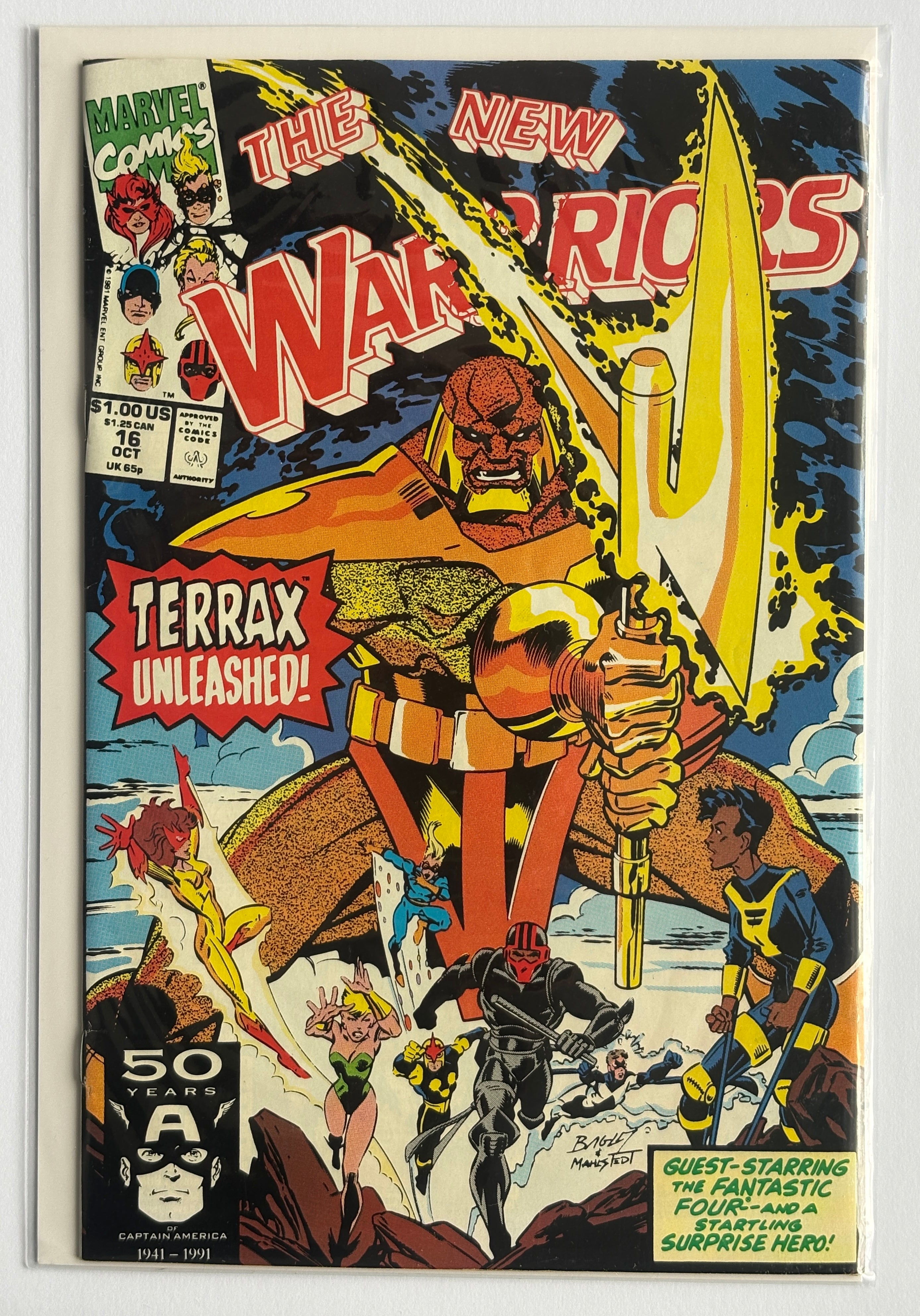 The New Warriors #16 - Marvel Comics October 1991 VF 8.0