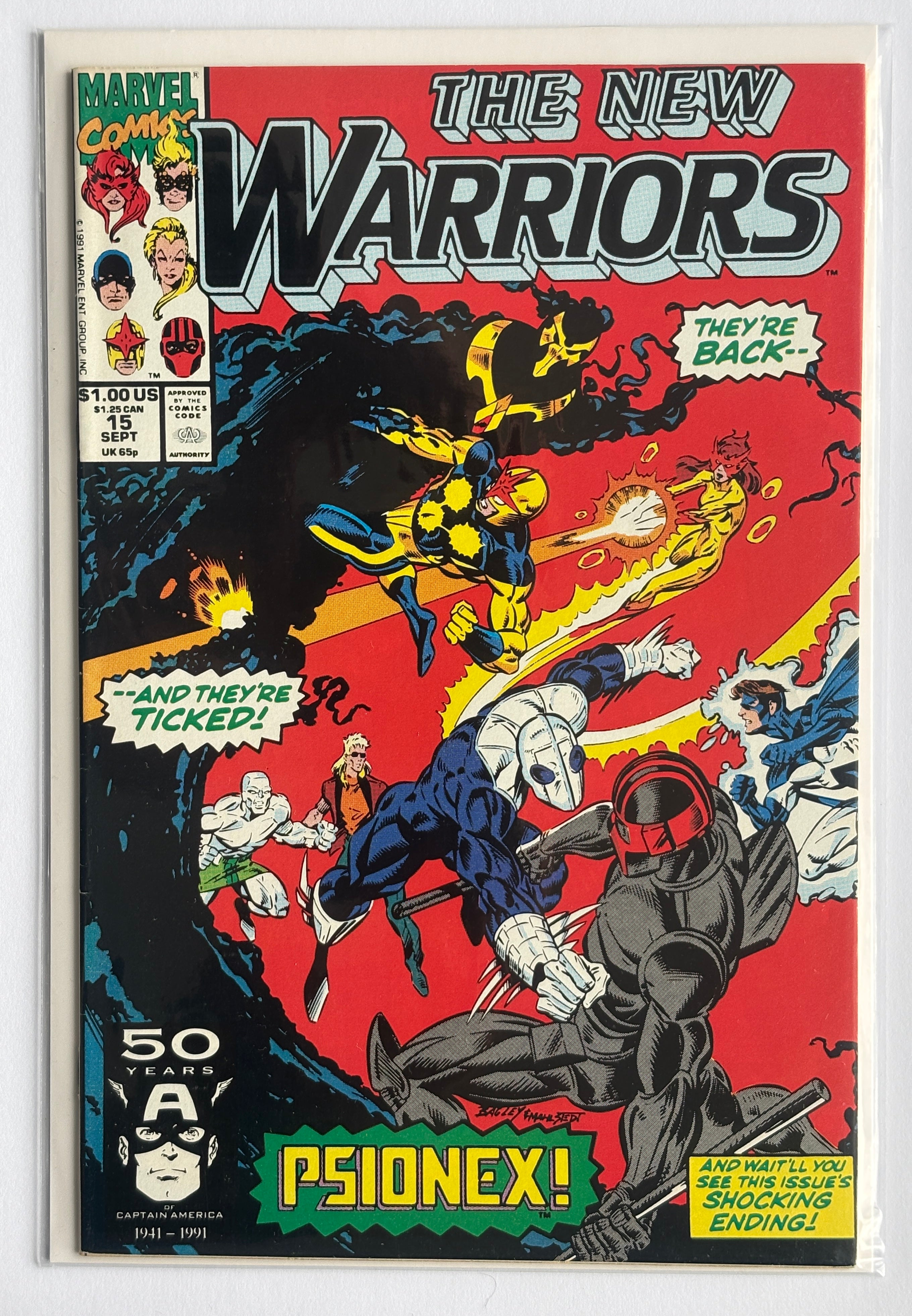 The New Warriors #15 - Marvel Comics September 1991 VF 8.0