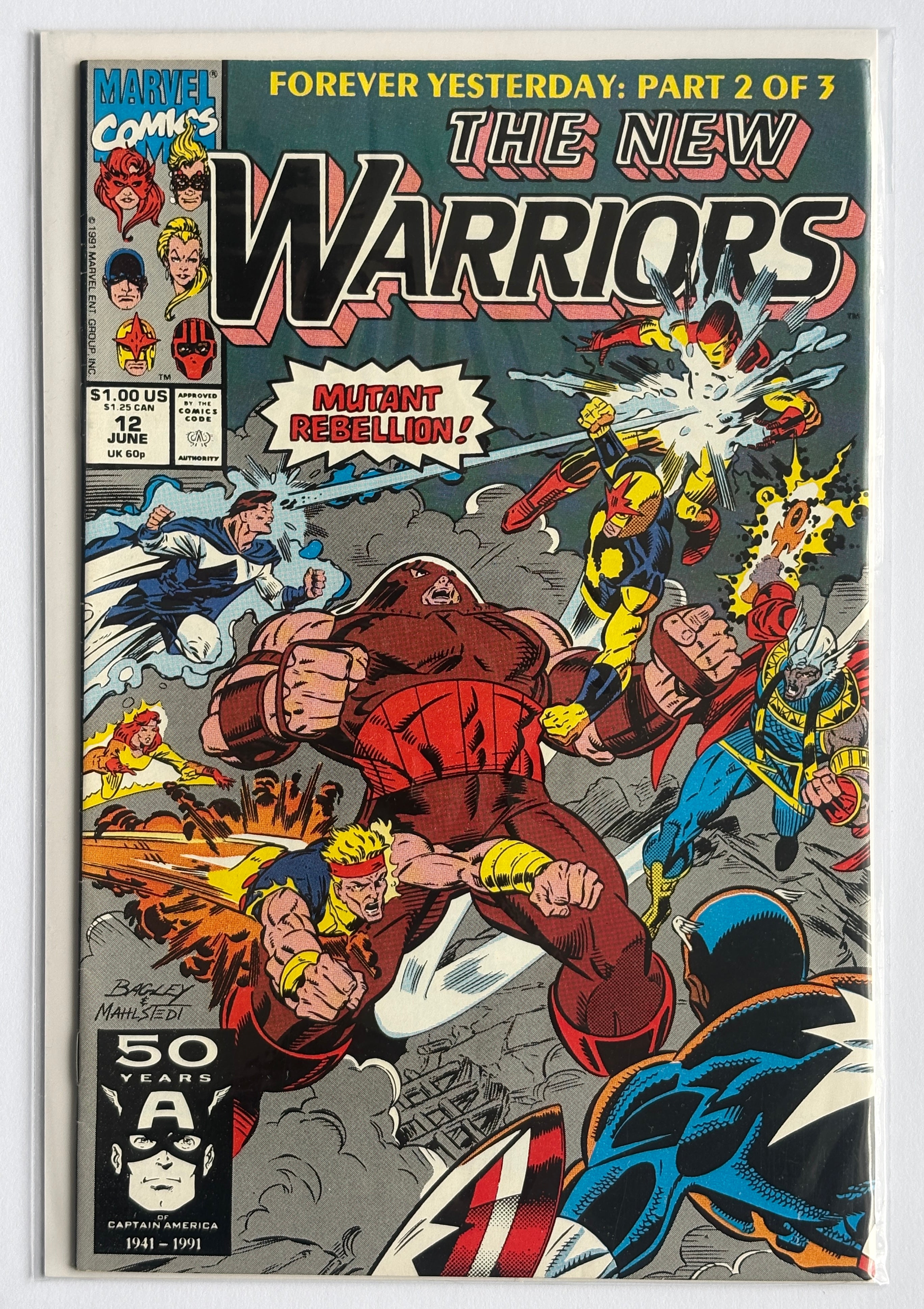 The New Warriors #12 - Marvel Comics June 1991 VF- 7.5
