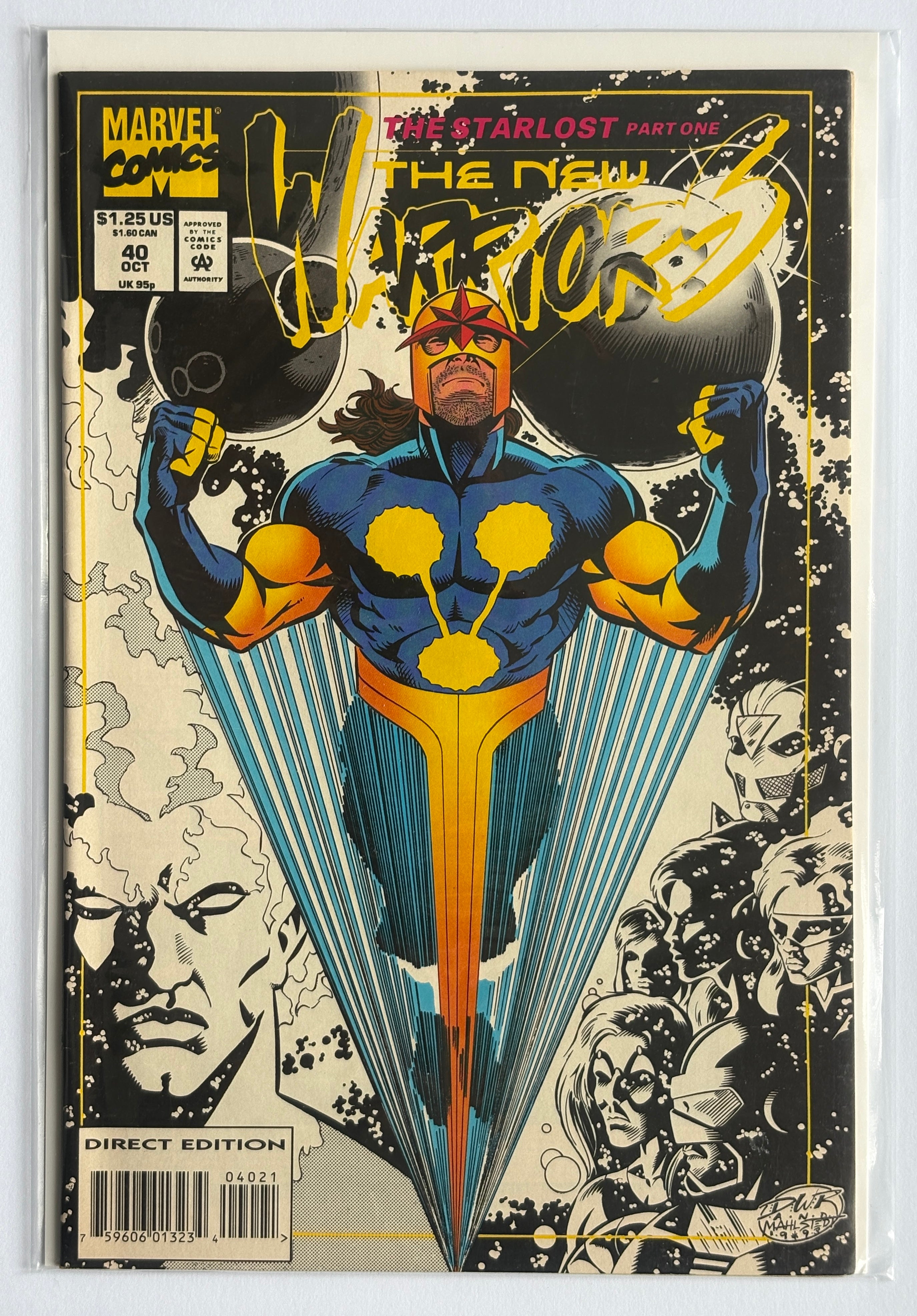The New Warriors #40 - 1st Printing - Marvel Comics October 1993 VF- 7.5