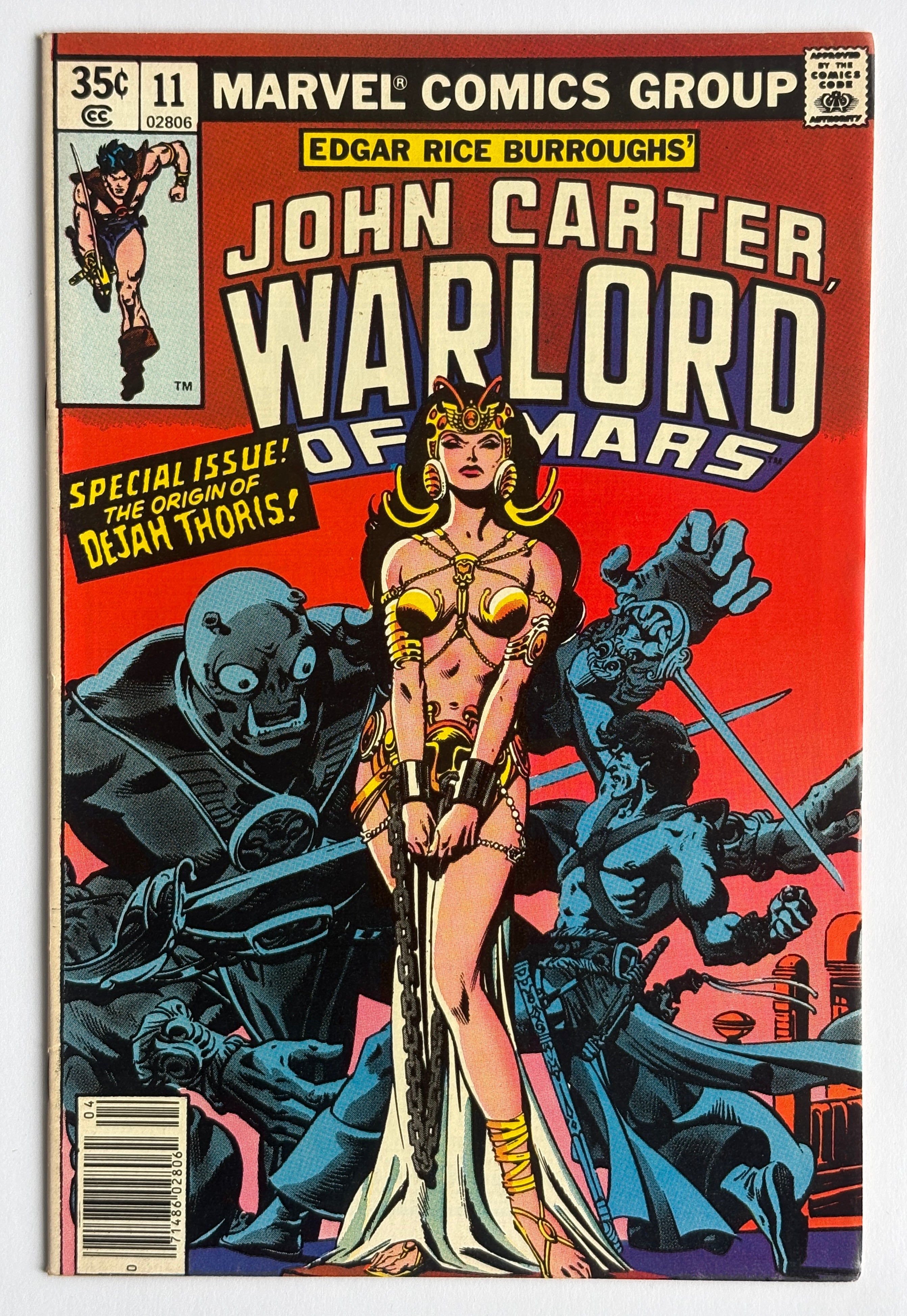 John Carter Warlord of Mars #11 Origin of Dejah Thoris 1978 VF 8.0