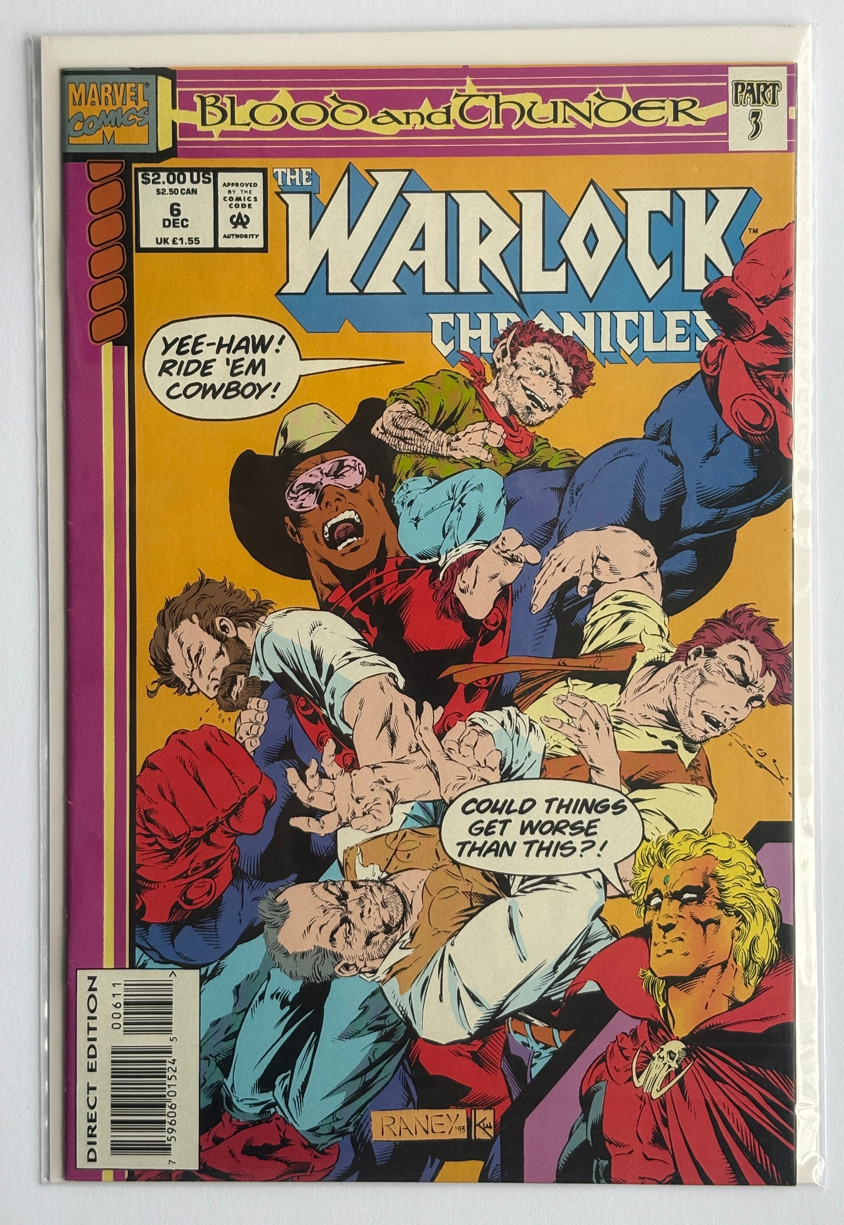 The Warlock Chronicles #6 - 1st Printing Marvel December 1993 VF- 7.5