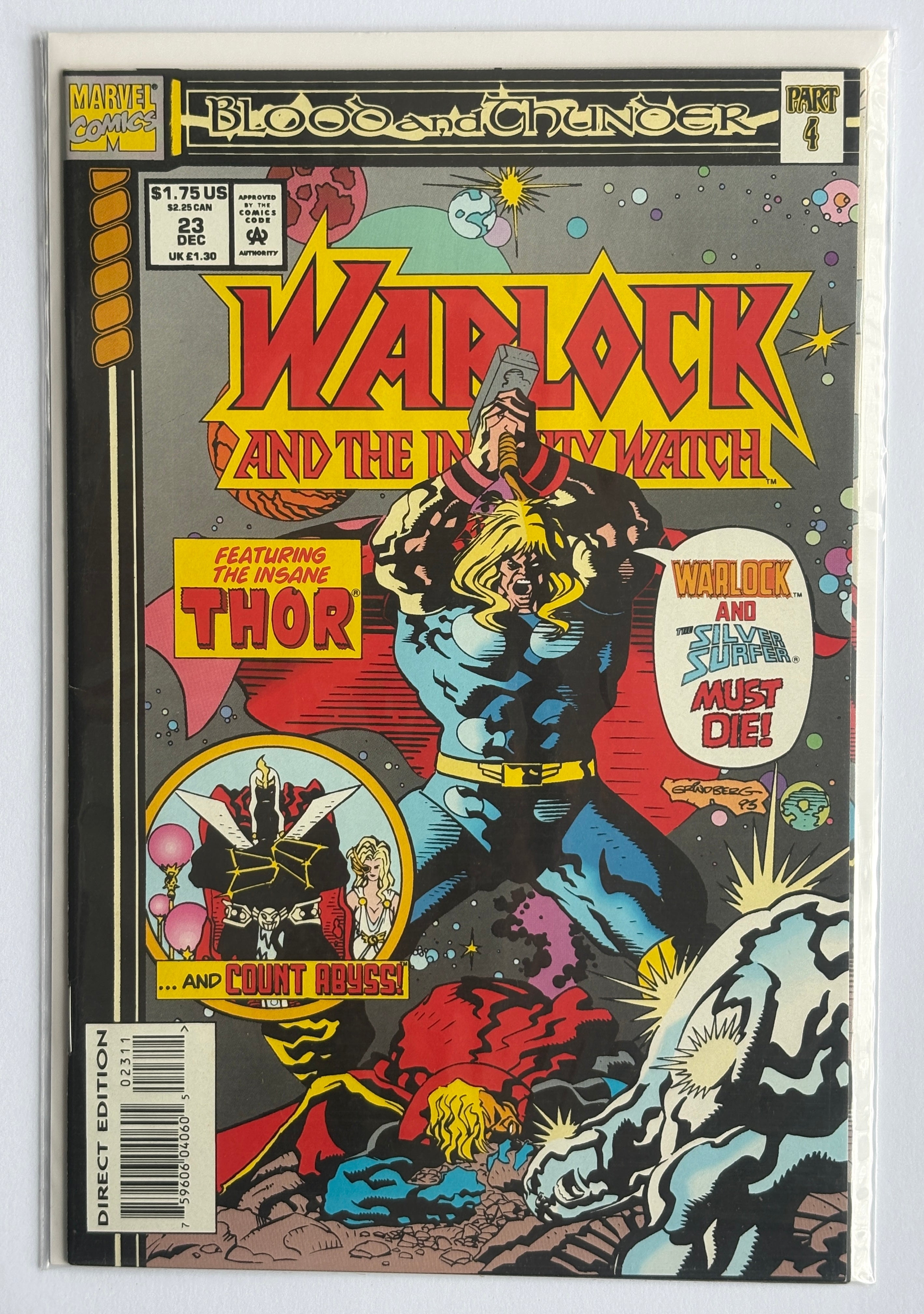 Warlock and the Infinity Watch #23 - 1st Printing Marvel December 1993 VF 8.0