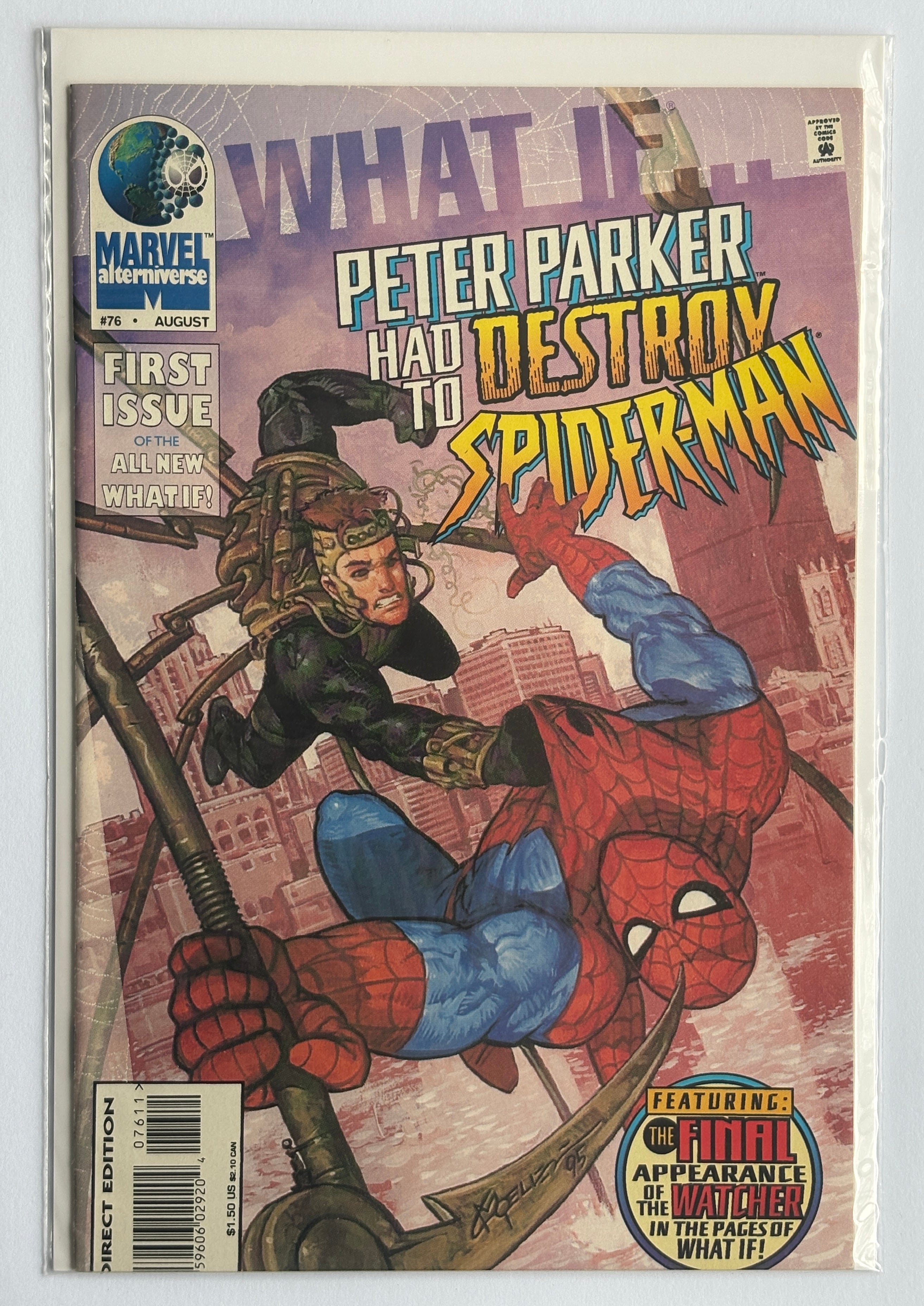 What If... #76 Peter Parker Had to Destroy Spider-Man - August 1995 F/VF 7.0