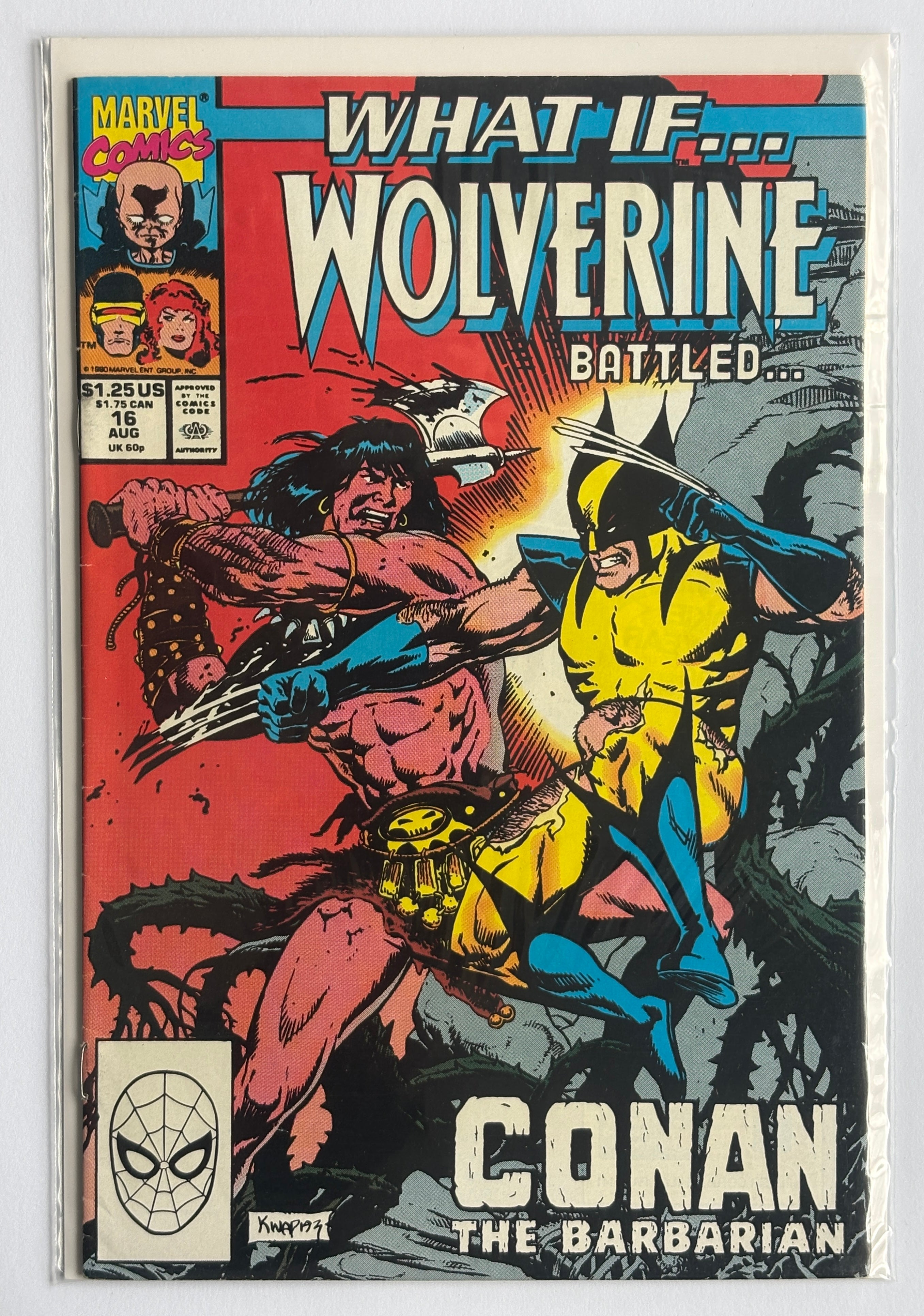 What If... #16 - Wolverine Battled Conan the Barbarian August 1990 F/VF 7.0