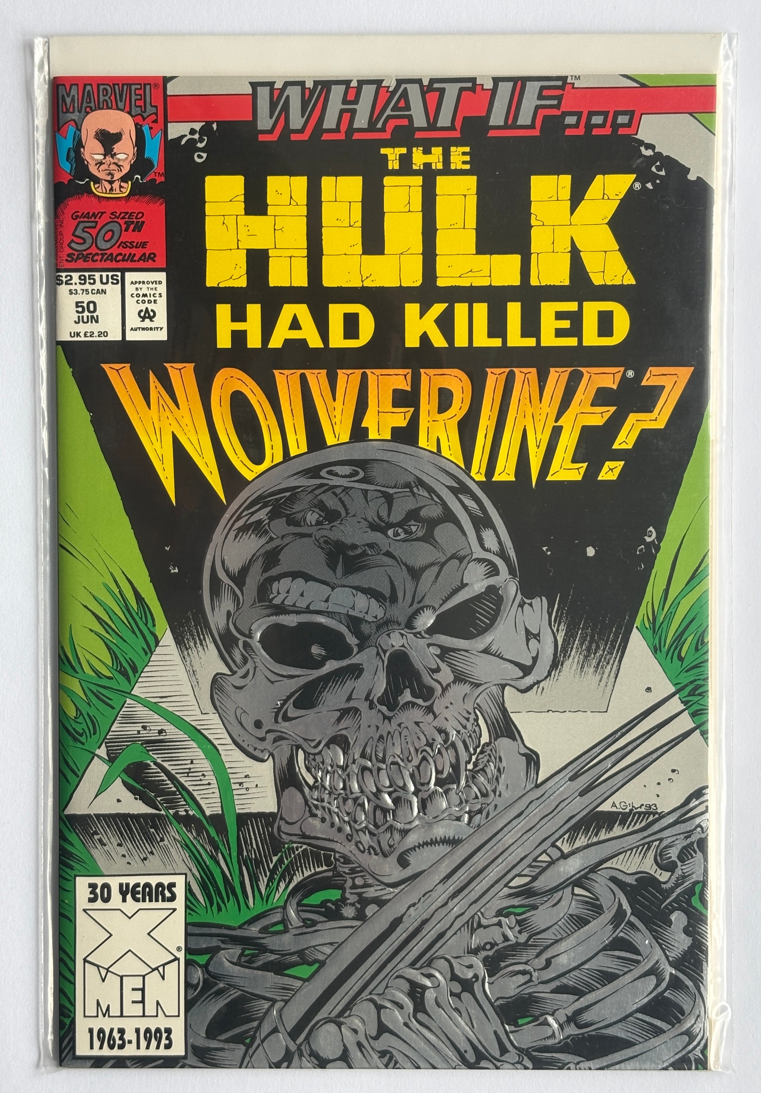 What If... #50 The Hulk had Killed  Wolverine? - Marvel Comics June 1993 NM- 9.2