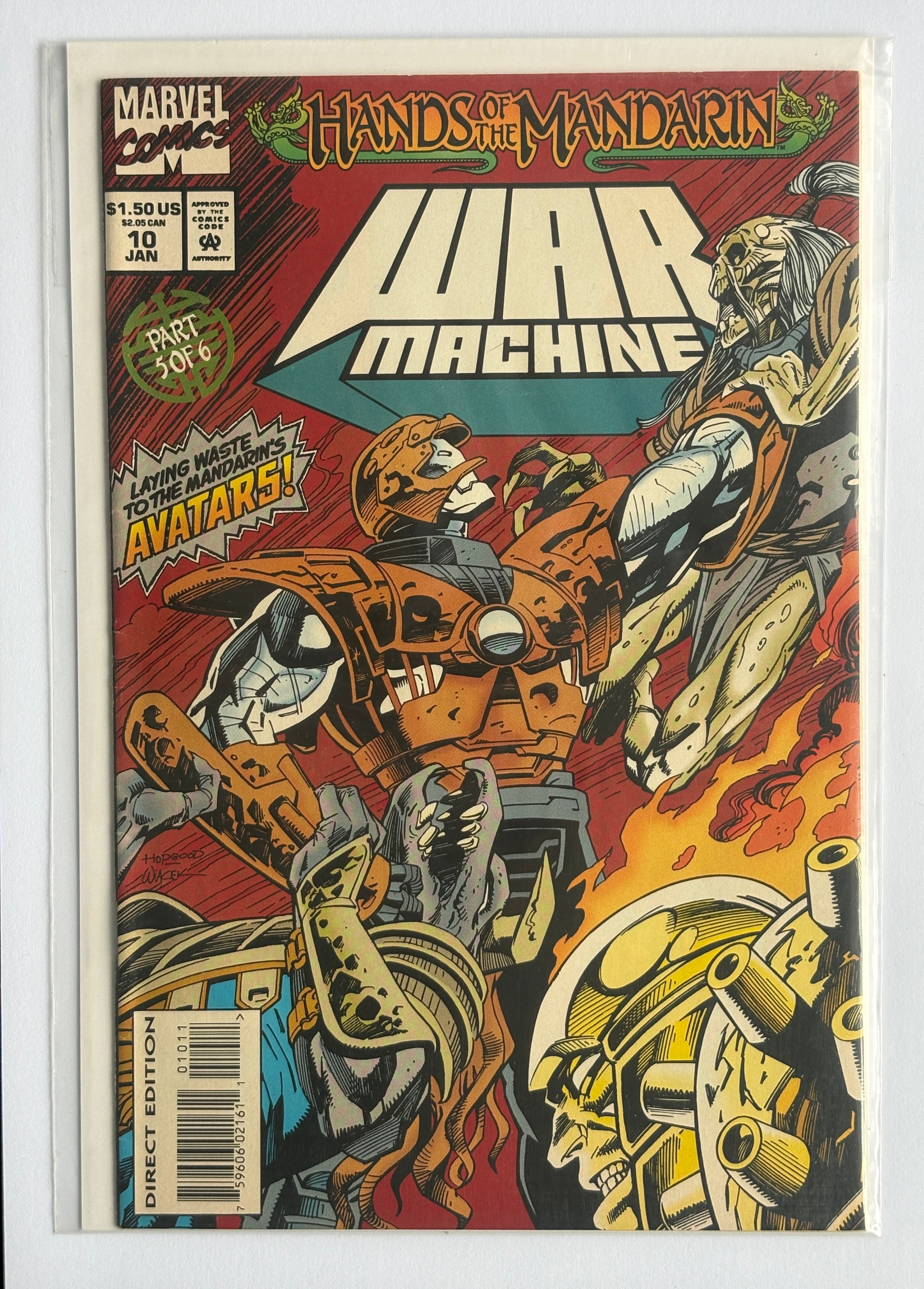 War Machine #10 - Marvel Comics January 1995 FN+ 6.5