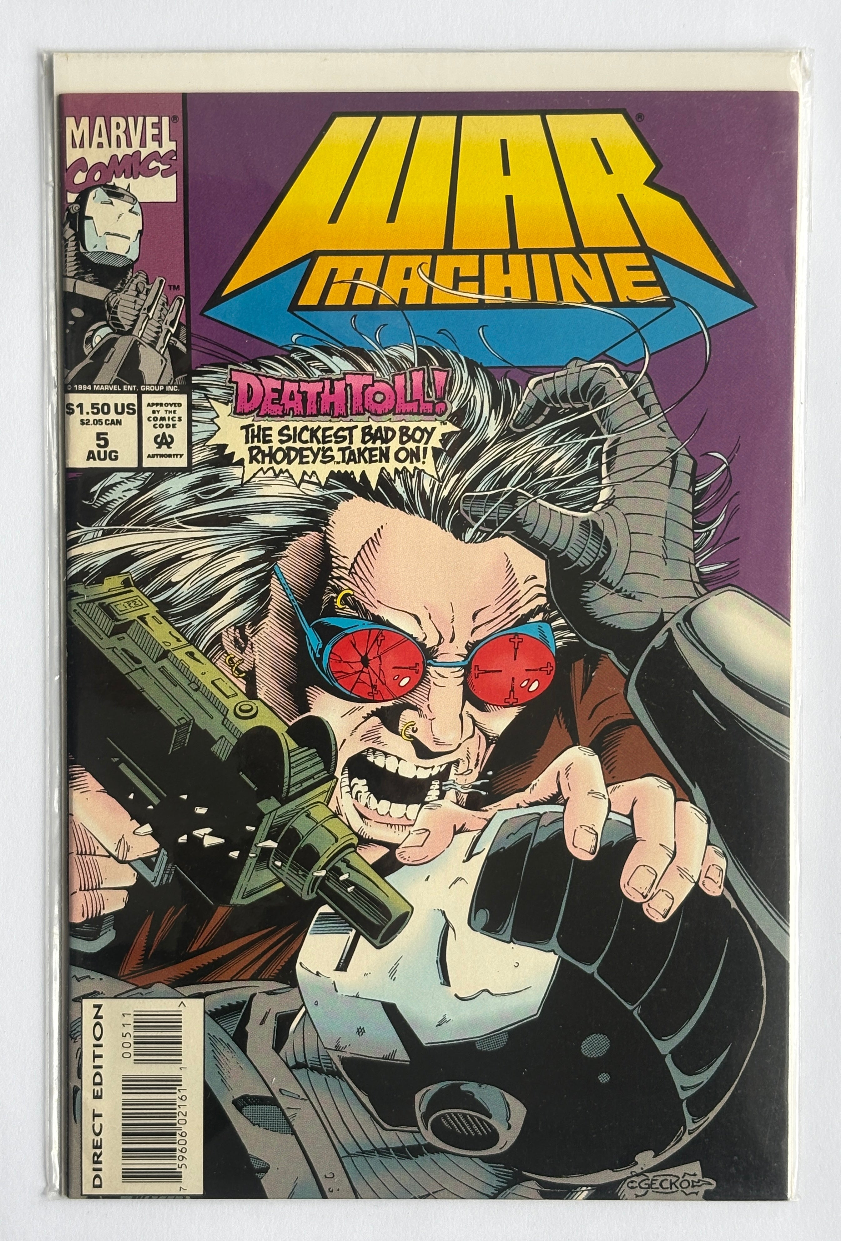 War Machine #5 - Marvel Comics August 1994 /VF 7.0