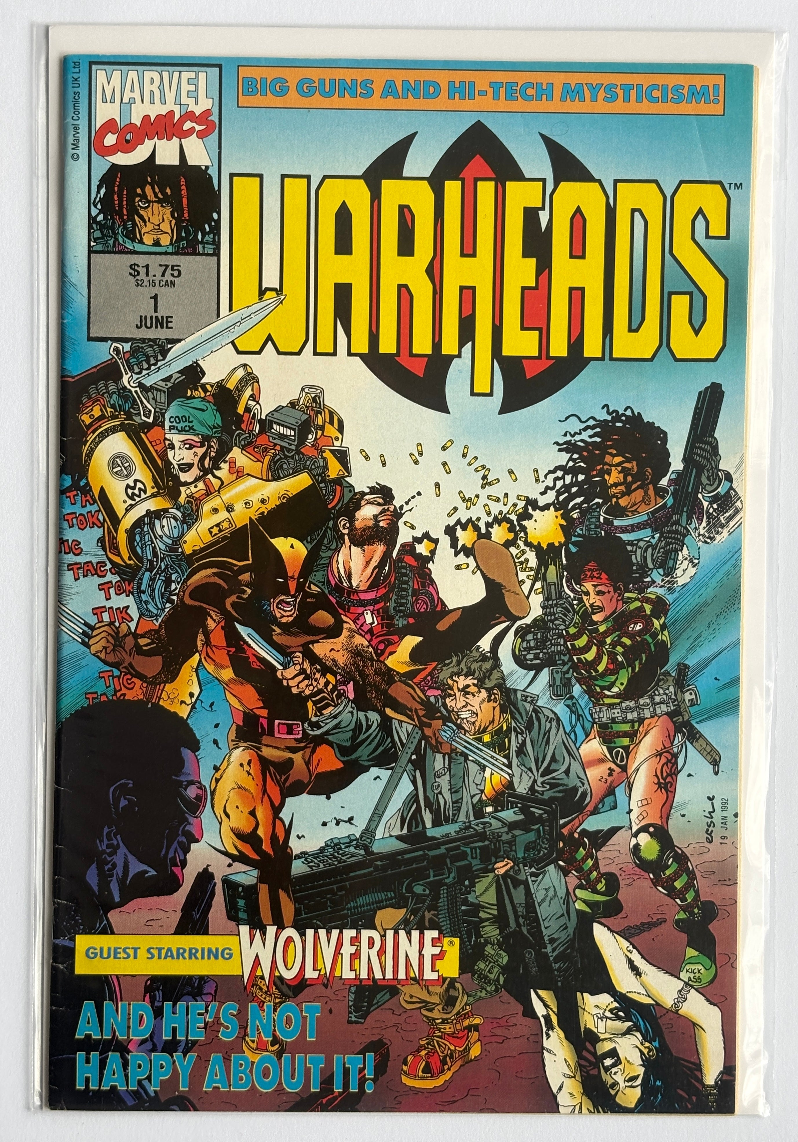 Warheads #1 - 1st Printing Marvel Comics July 1992 F/VF 7.0