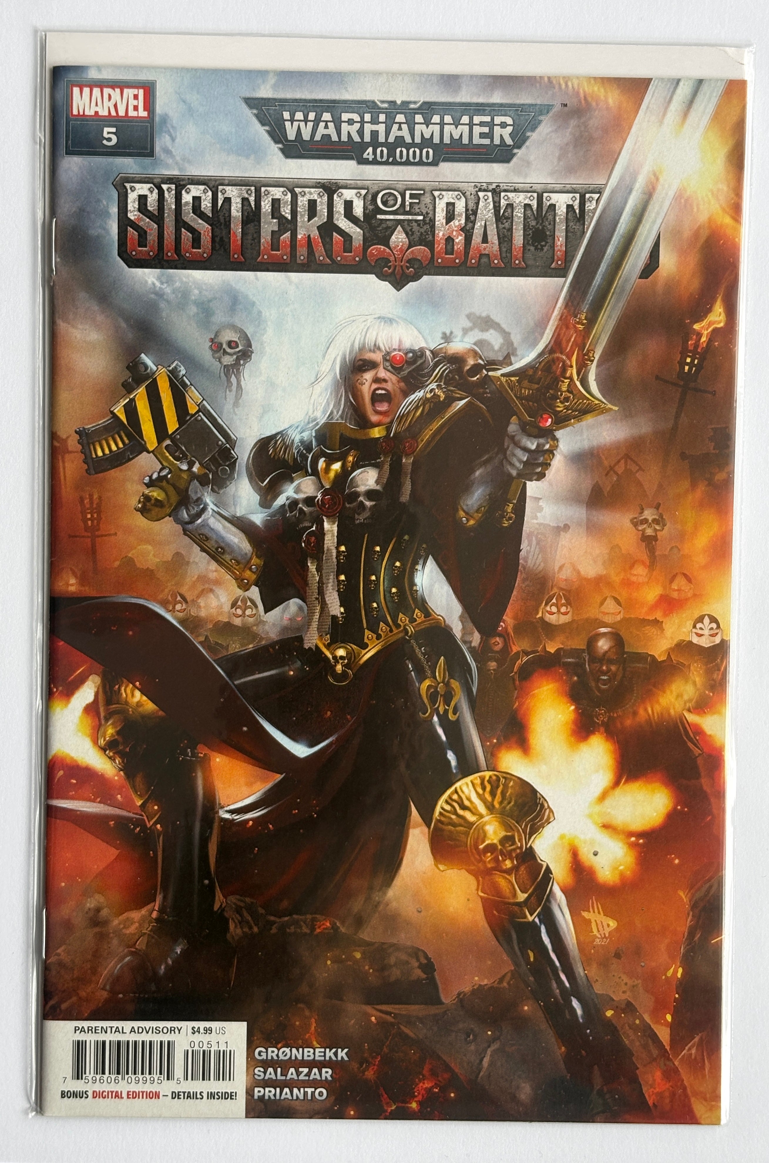 Warhammer 40,000 Sisters of Battle  #5 - 1st Printing Marvel Comics March 2022 VF+ 8.5