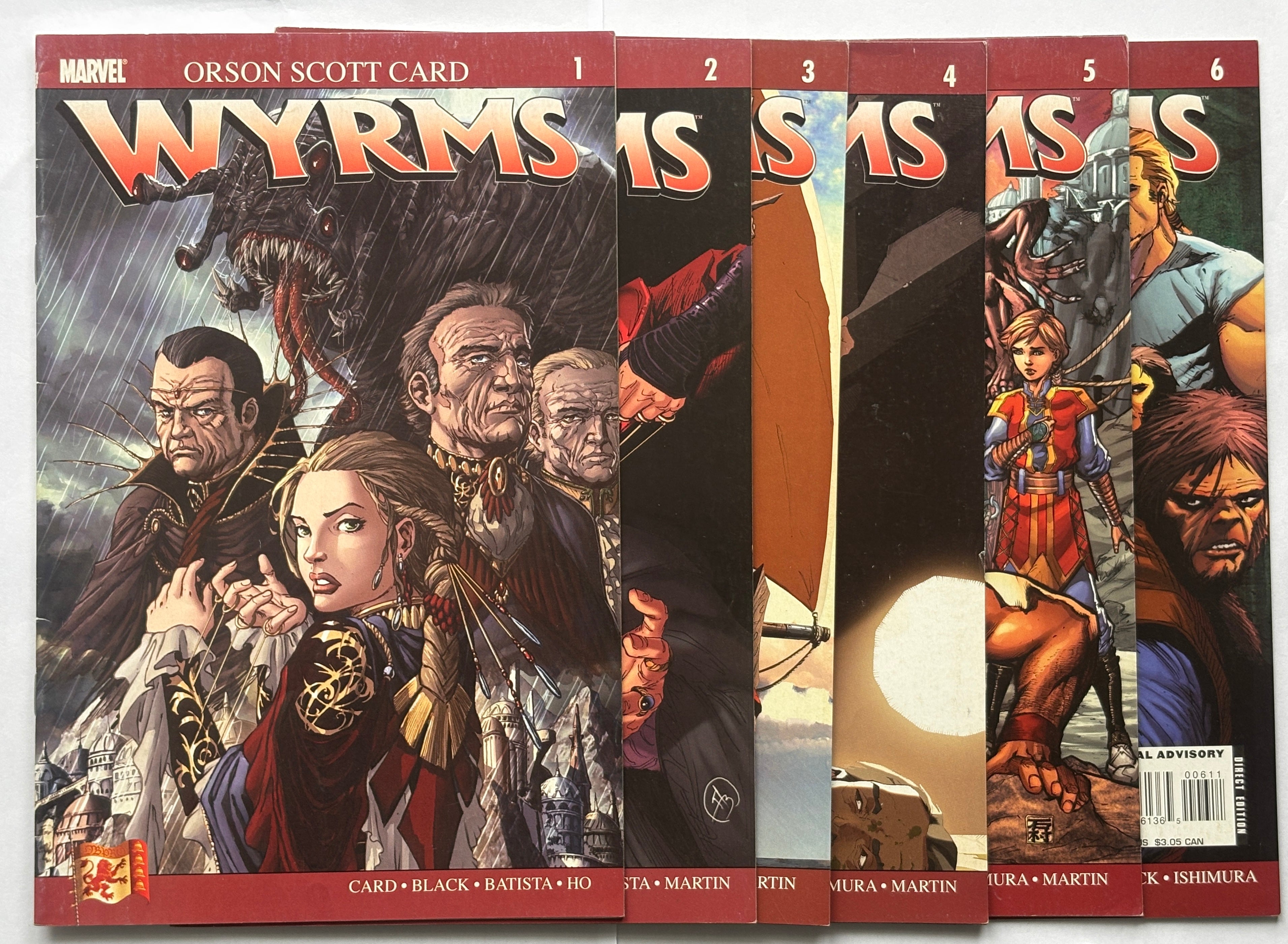 Wyrms #1 to 6 Complete Set of 6 Comics - Marvel 2006/7 FN 6.0