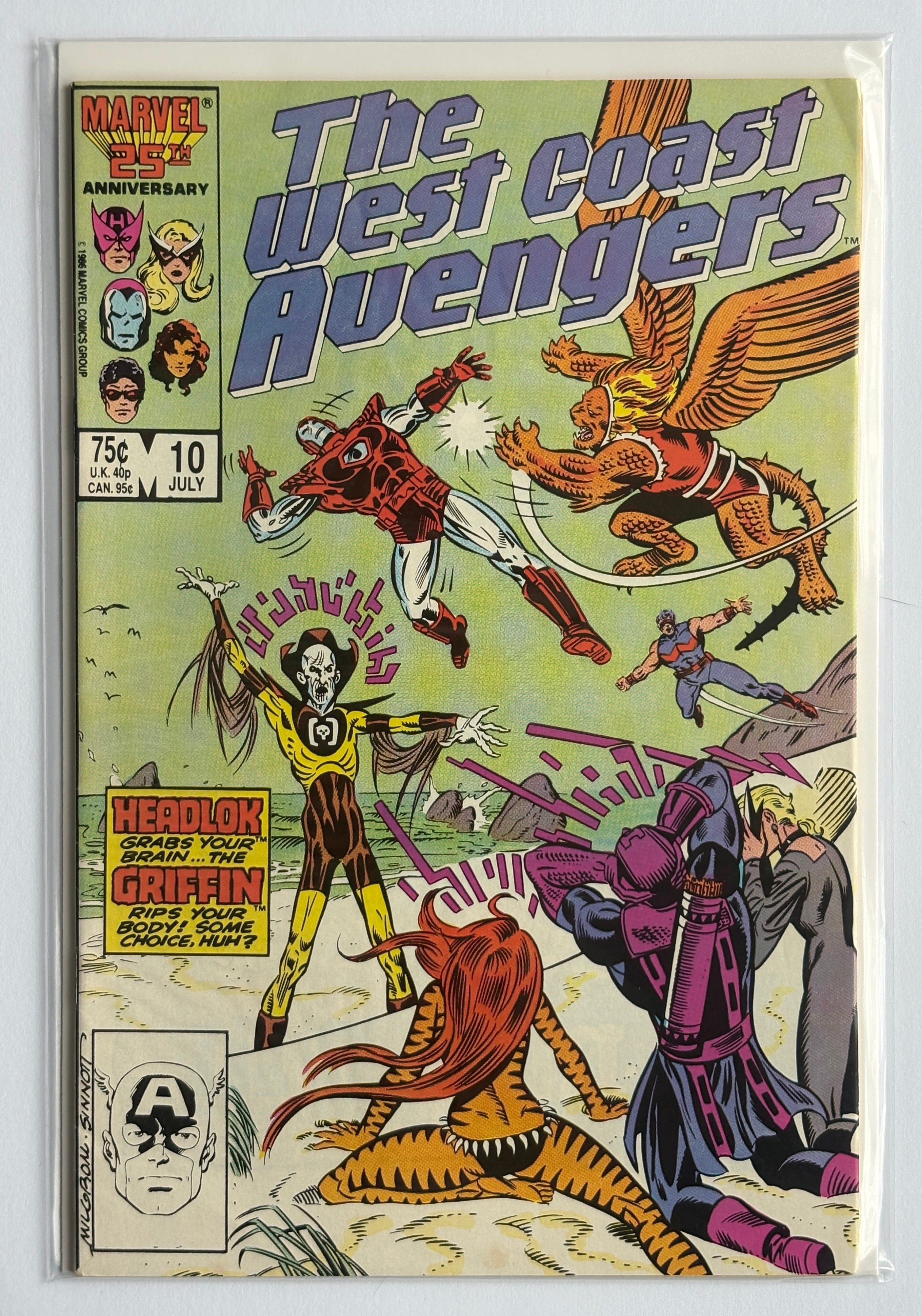 The West Coast Avengers #10 - Marvel Comics July 1986 VF- 7.5