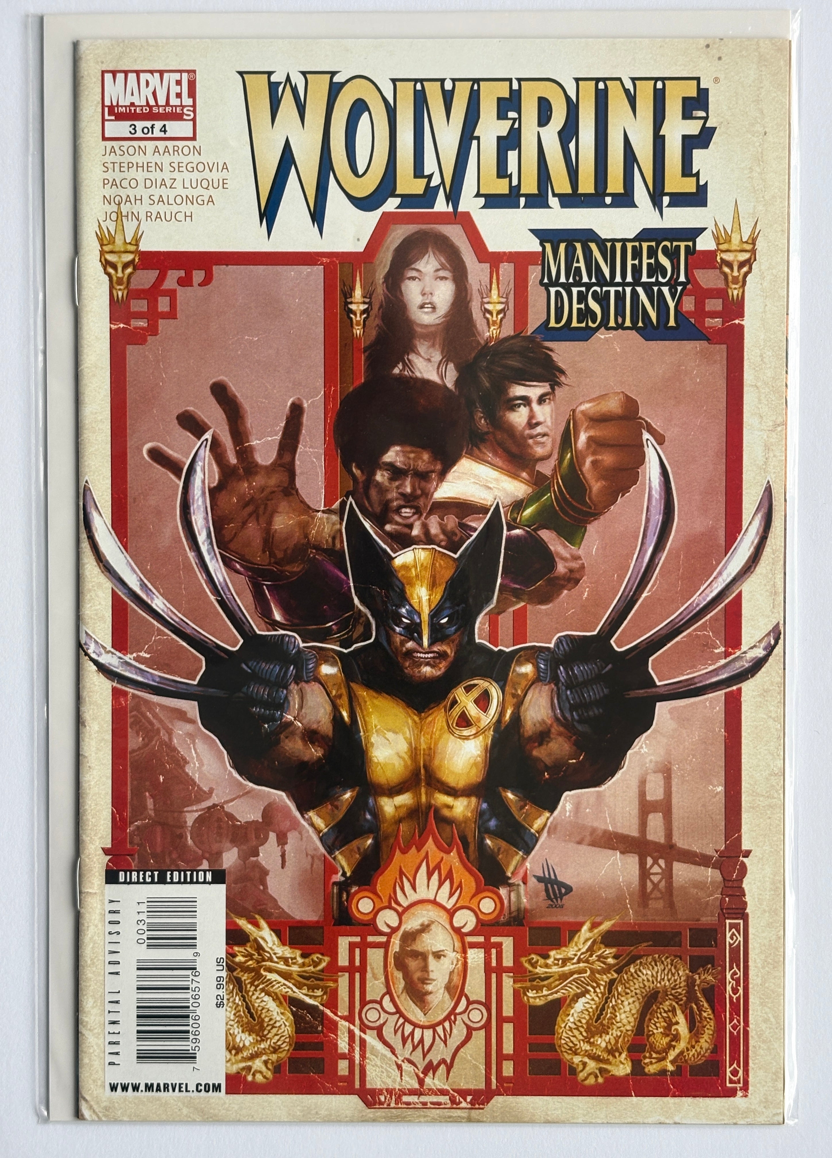 Wolverine #3 - Manifest Destiny 1st Print Marvel Comics February 2009 VF- 7.5