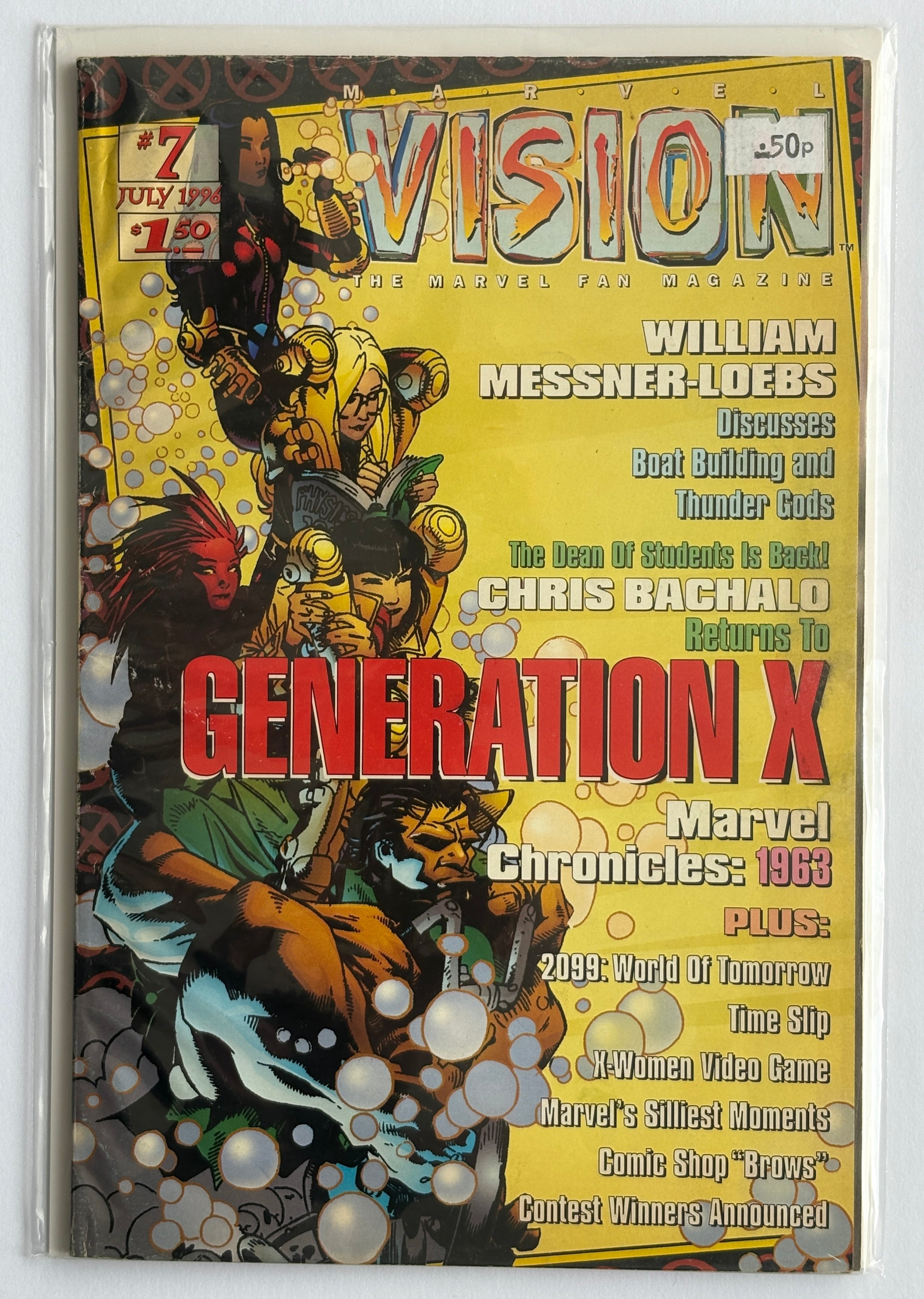 Vision #7 The Marvel Fan Magazine July 1996 VG/FN 5.0