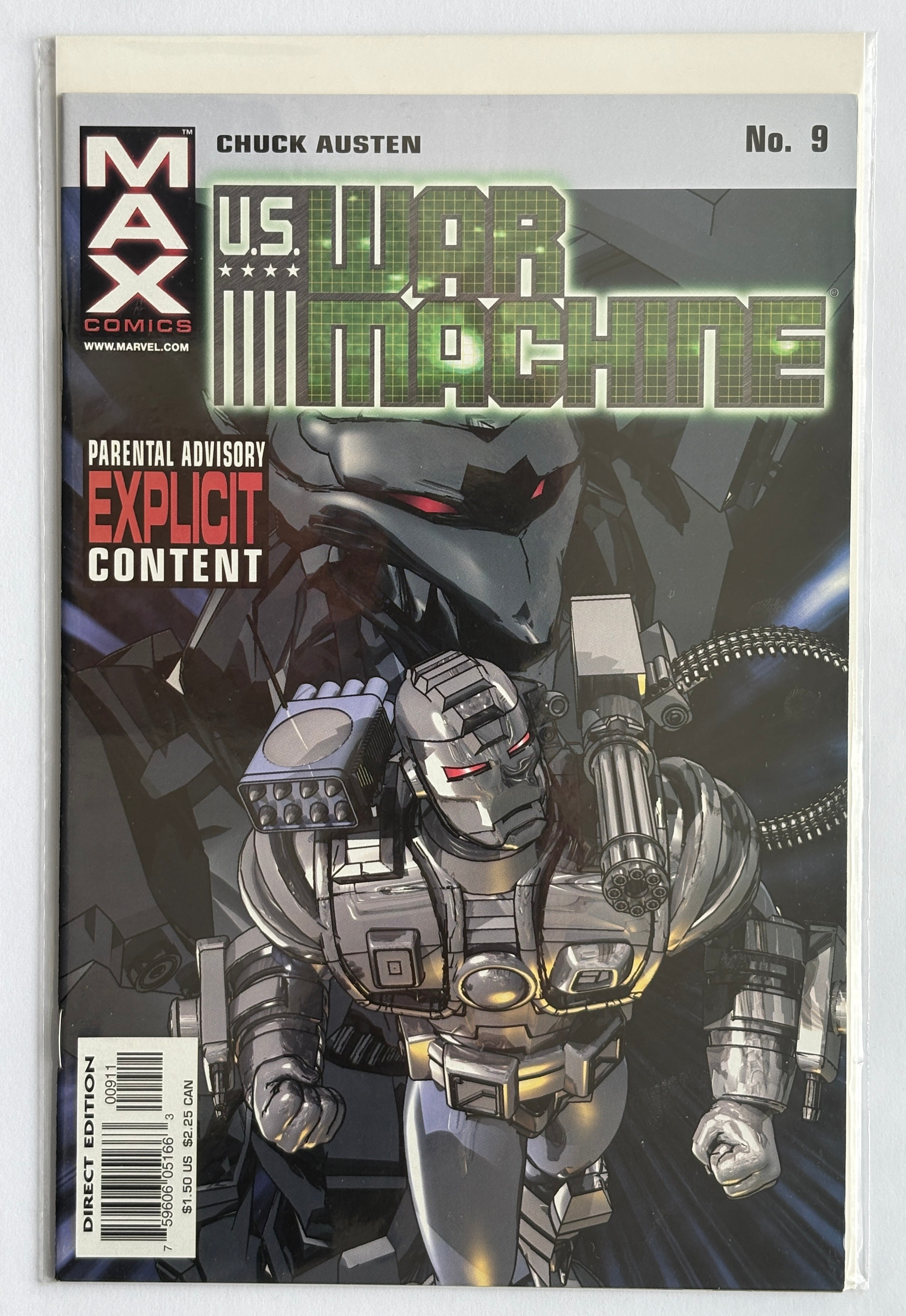 US War Machine #9 - 1st Printing - Max Marvel Comics - January 2002 VF 8.0