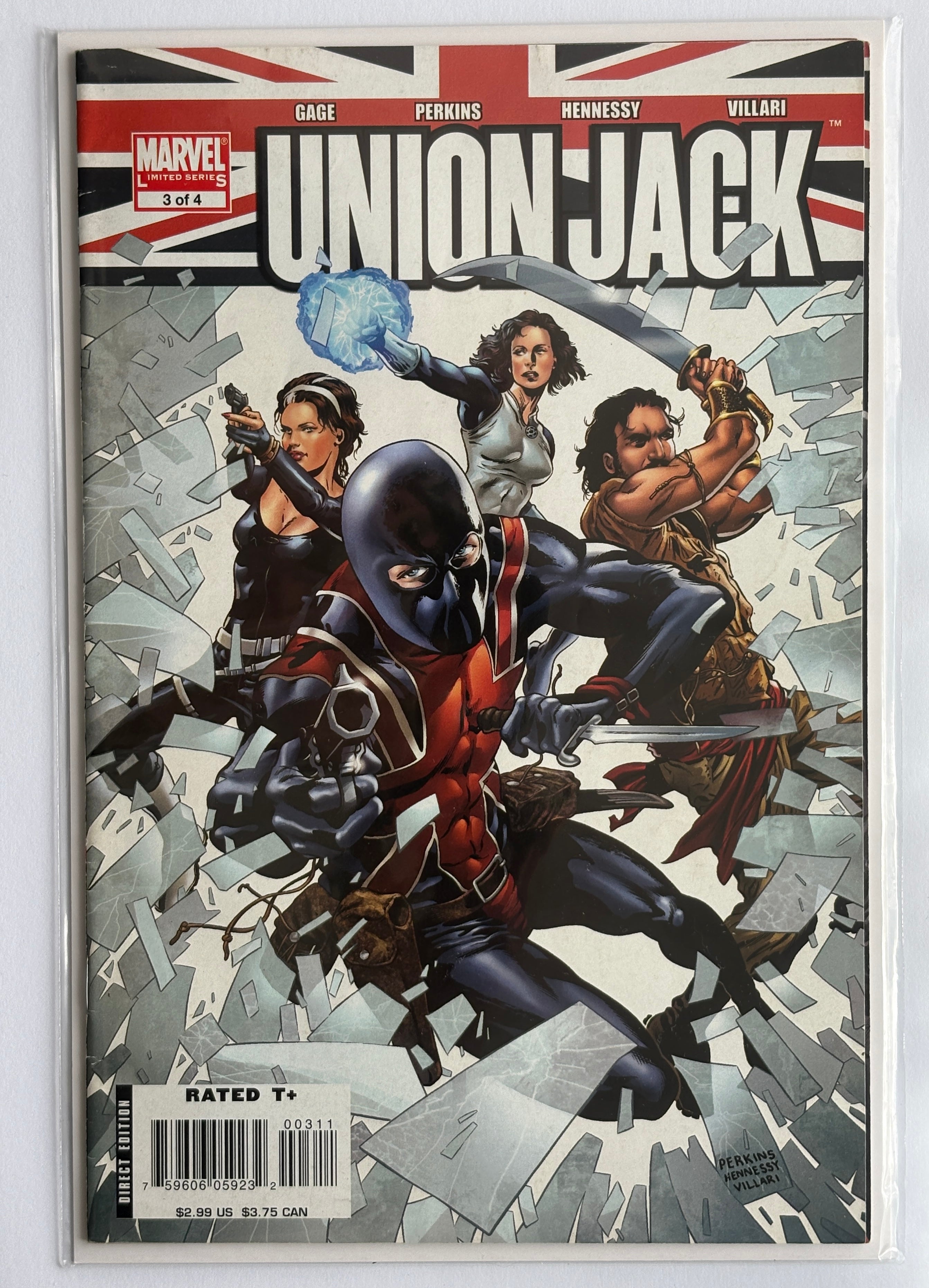 Union Jack #3 (3 of 4) 1st Printing Marvel Comics January 2007 F/VF 7.0