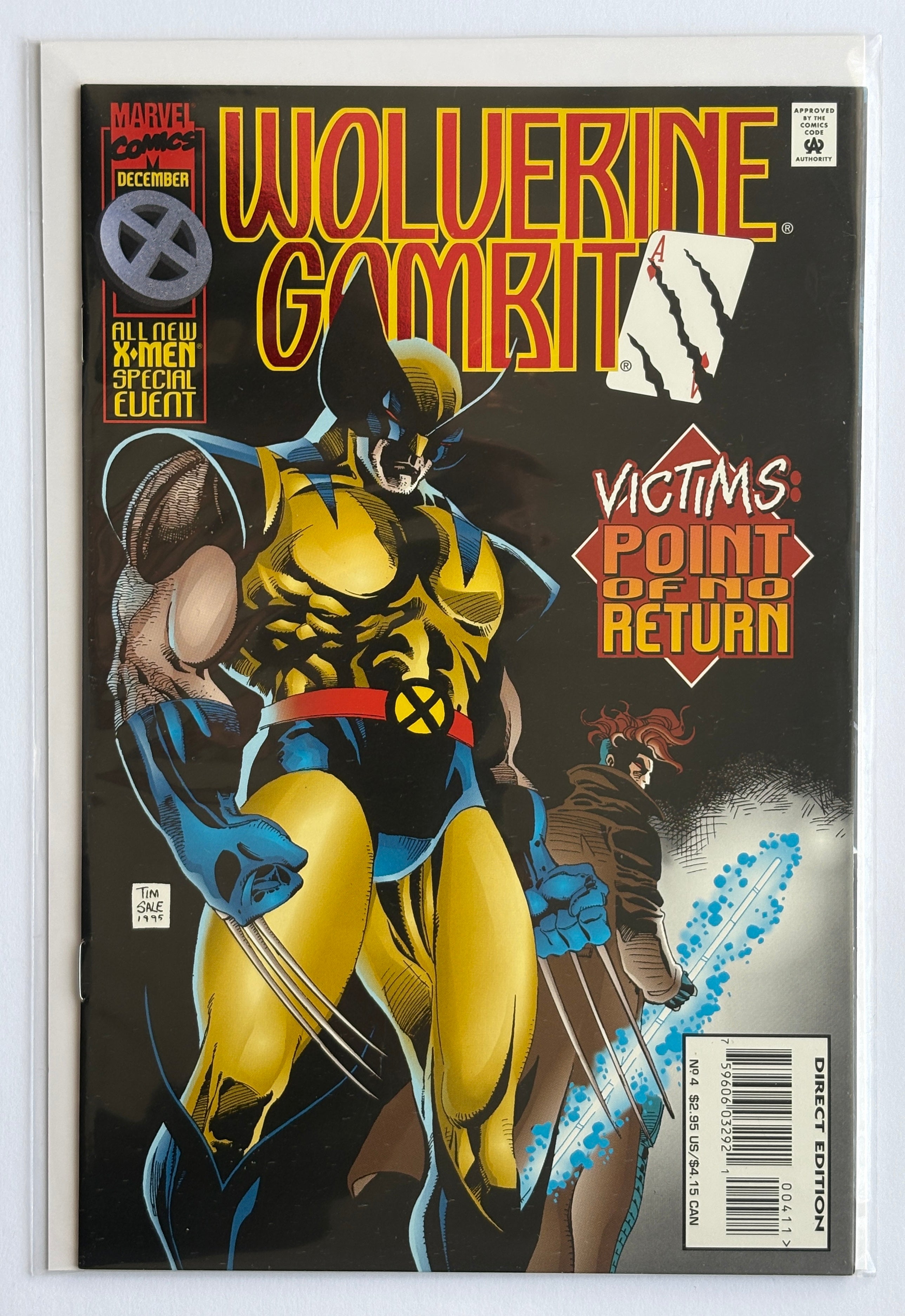 Wolverine & Gambit #4 - 1st Print Marvel Comics December 1995 VF 8.0