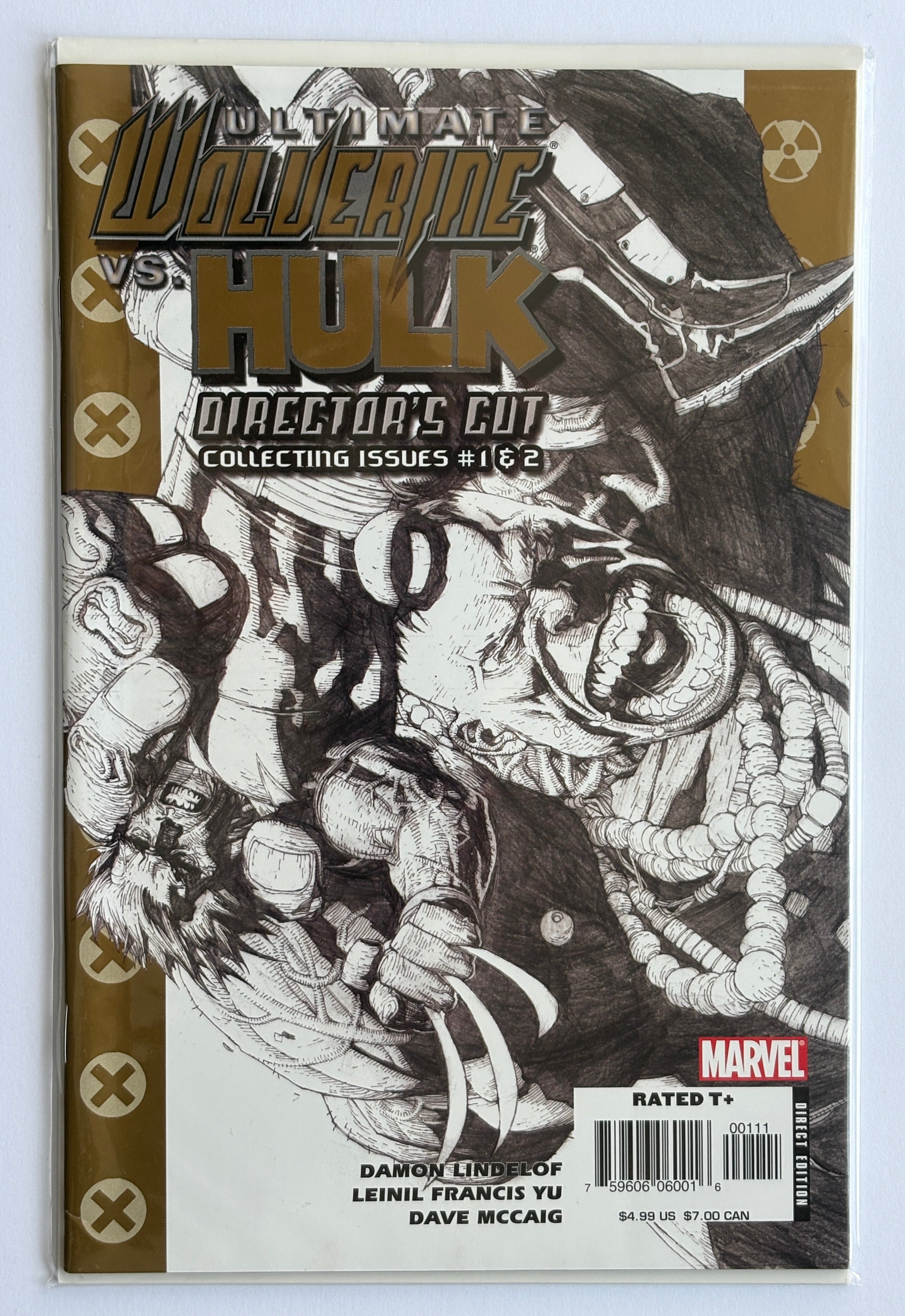 Ultimate Wolverine vs Hulk Director's Cut Collecting Issues #1 & 2 2006 VF 8.0