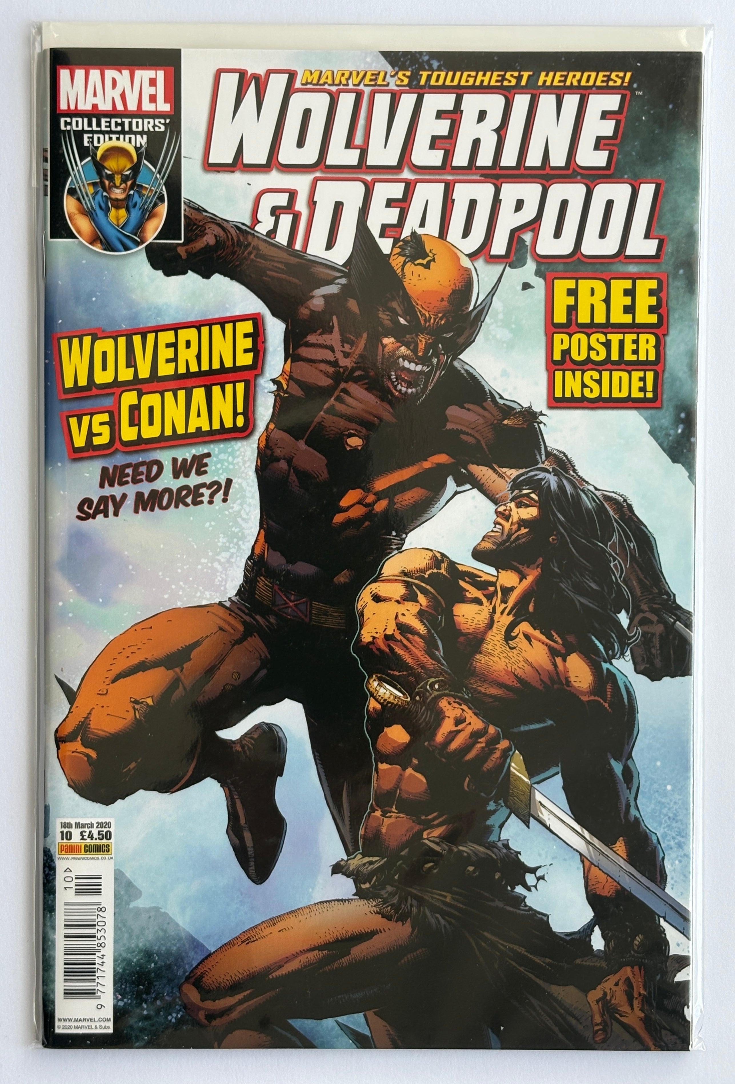 Wolverine & Deadpool #10 Panini Marvel Collectors Edition with Poster March 2020 VF/NM 9.0