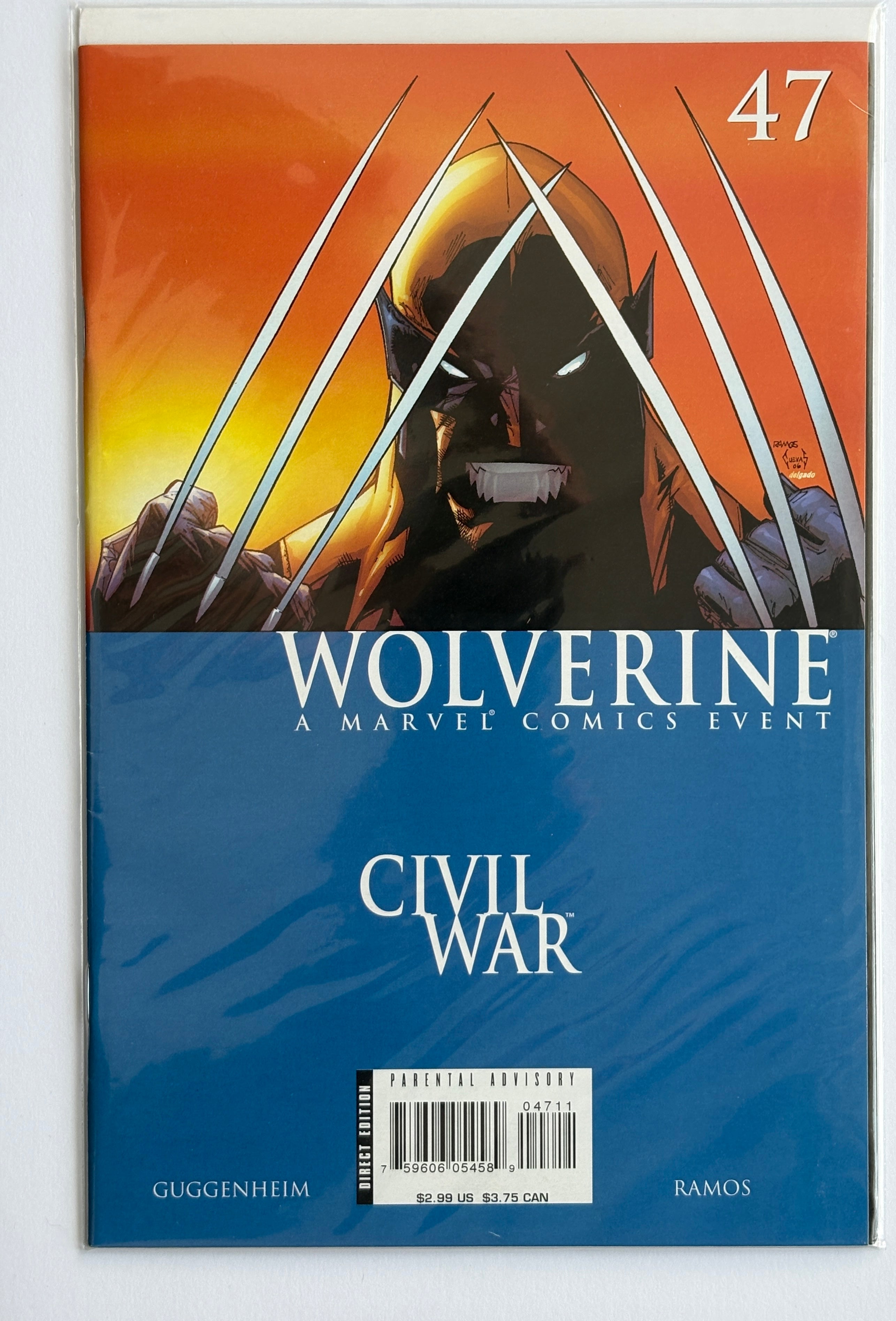Wolverine #47 - Civil War - 1st Print Marvel Comics December 2006 VF- 7.5