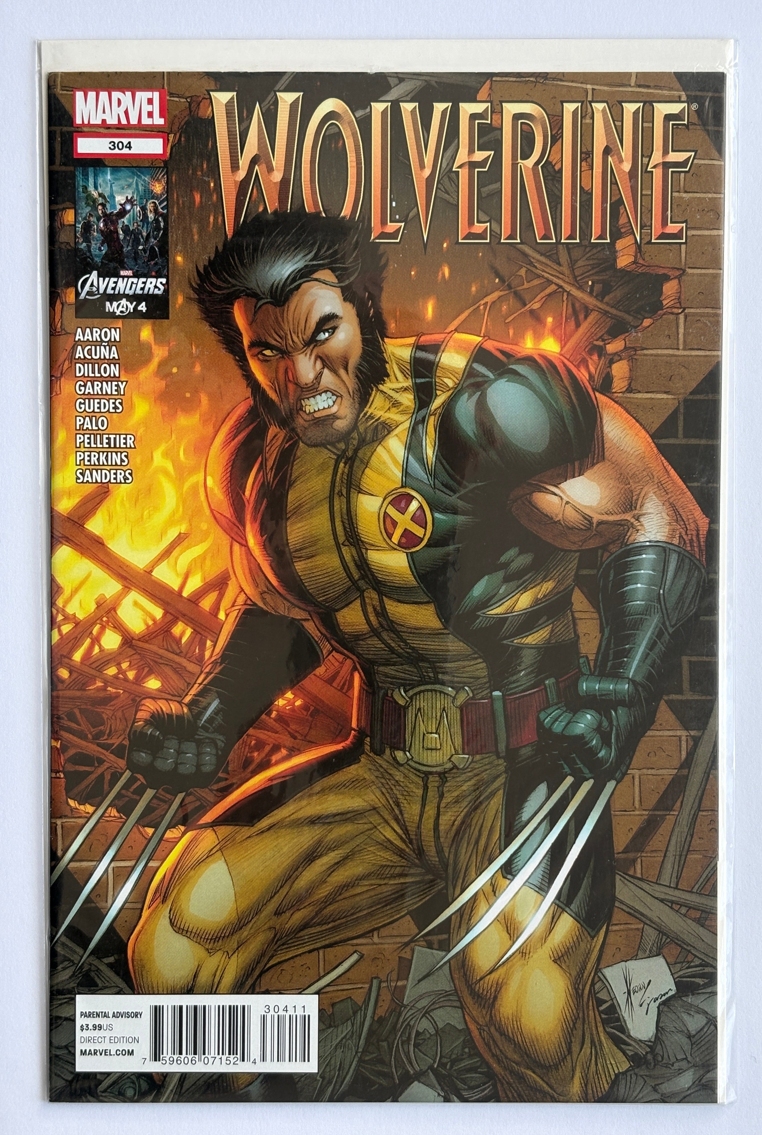 Wolverine 304 - 1st Print - Marvel Comics June 2012 VF- 7.5