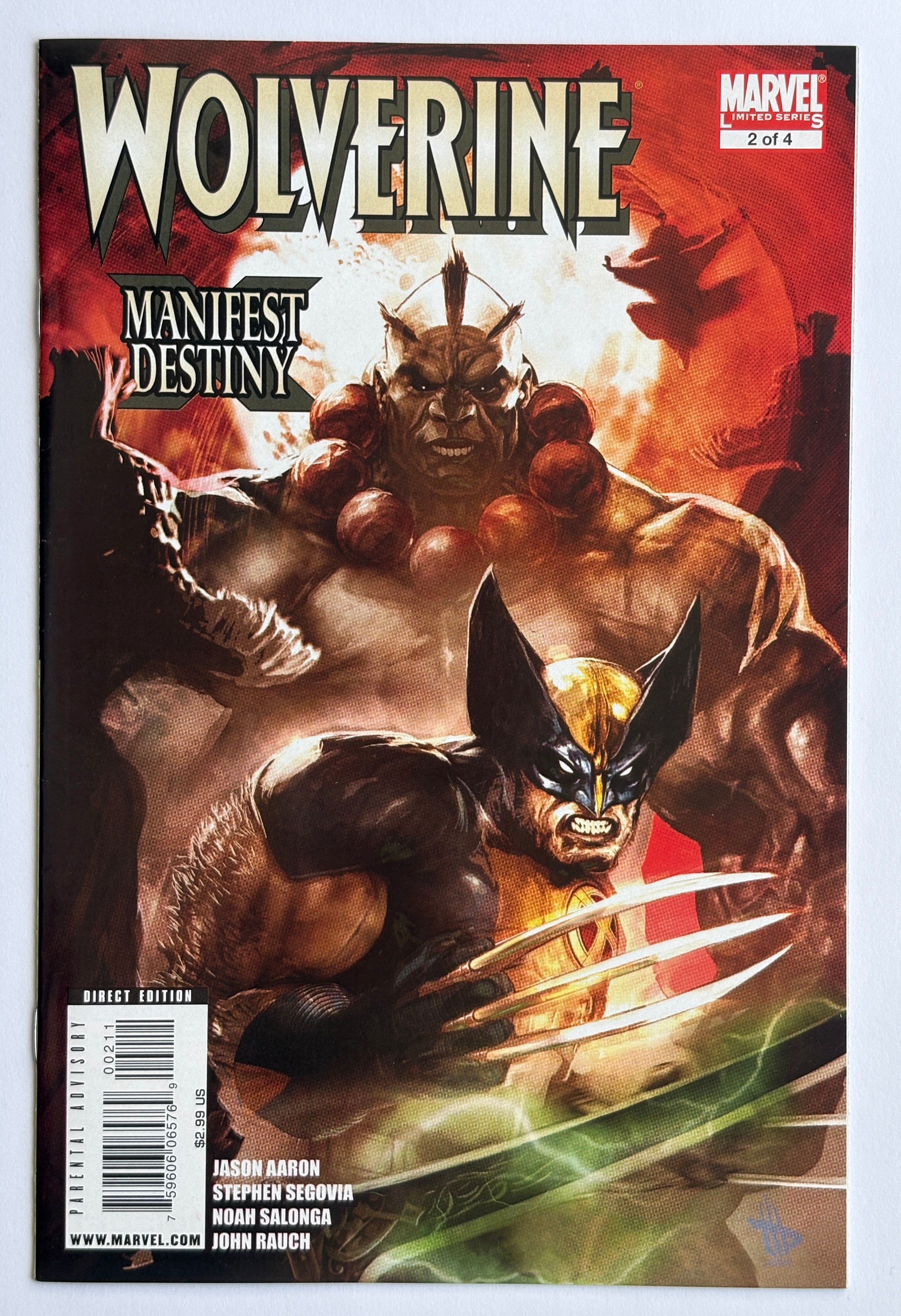 Wolverine #2 - Manifest Destiny - Direct Edition 1st Print January 2009 VF- 7.5