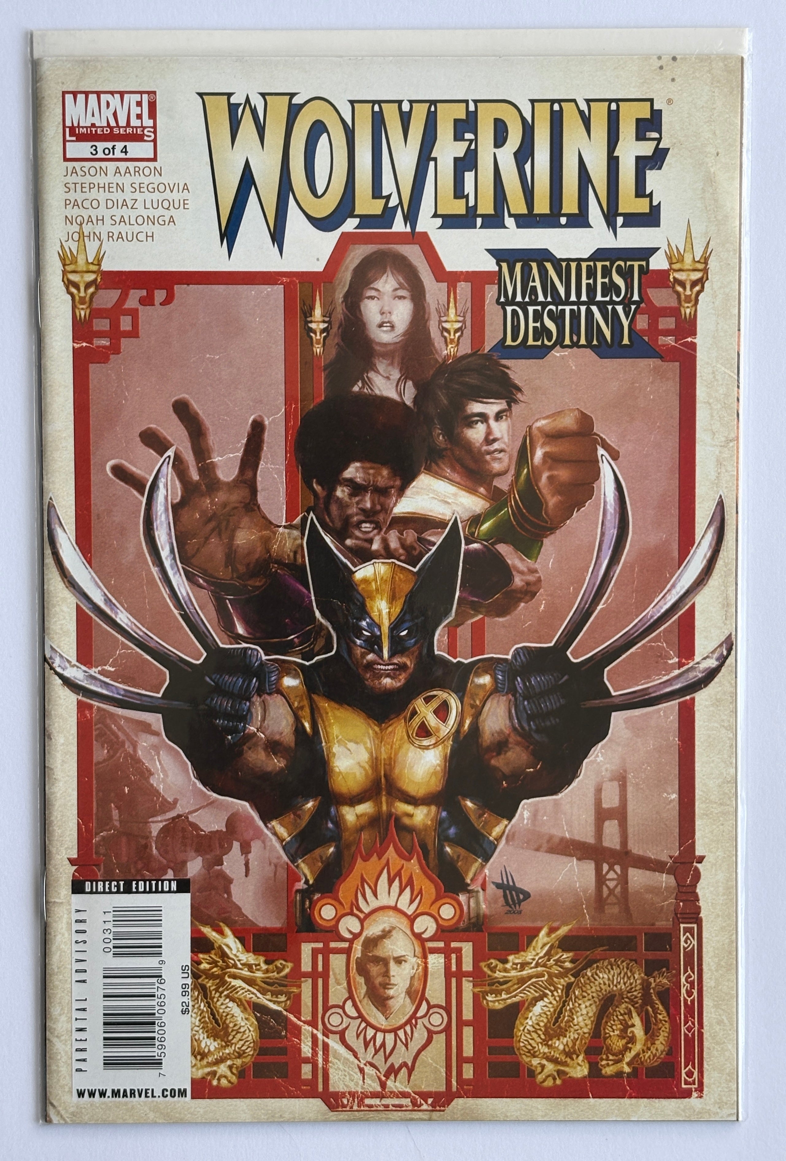 Wolverine #3 - Manifest Destiny - Direct Edition 1st Print February 2009 VF 8.0