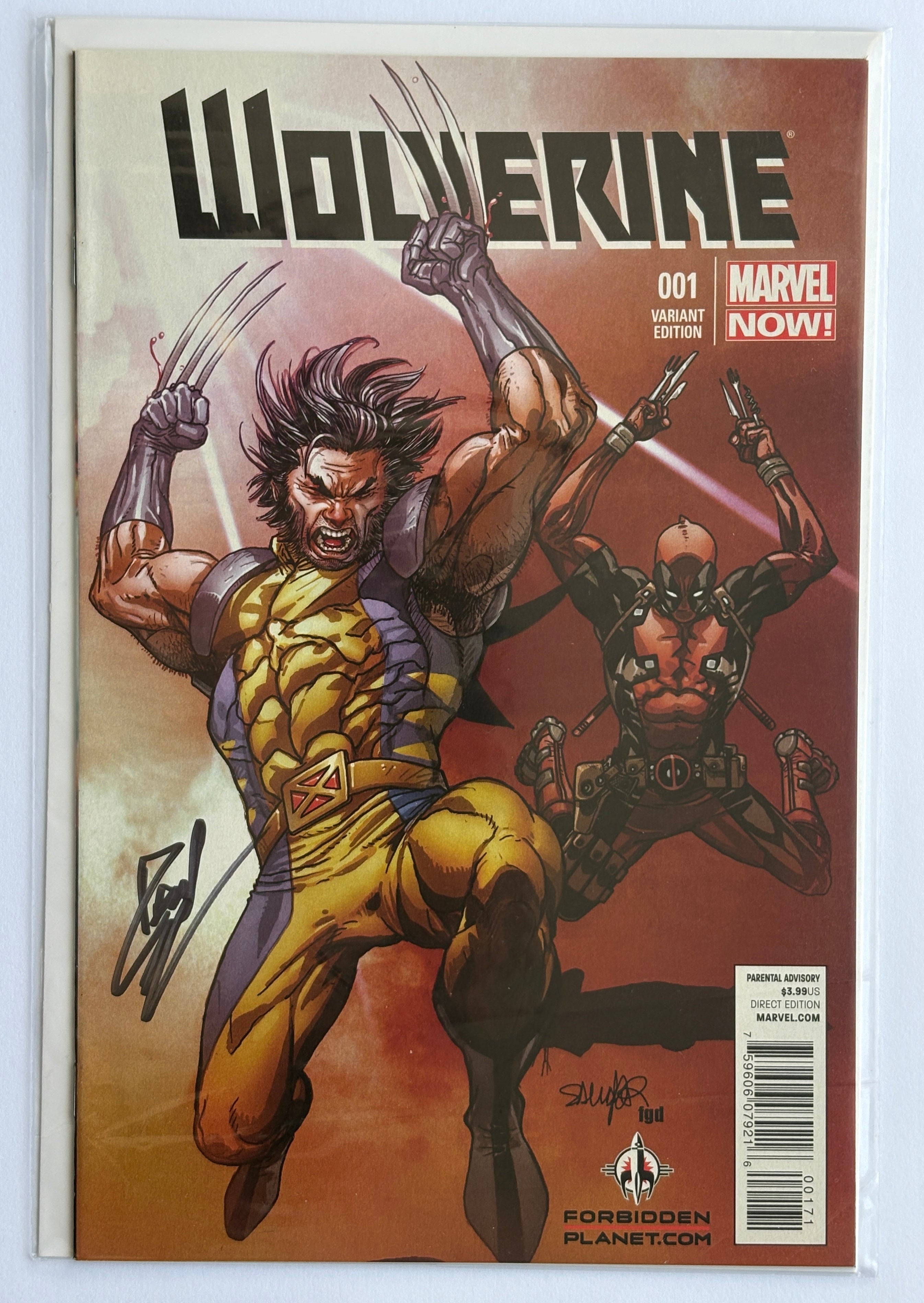 Wolverine #1 - Forbidden Planet Variant Signed Paul Cornell May 2013 NM 9.4