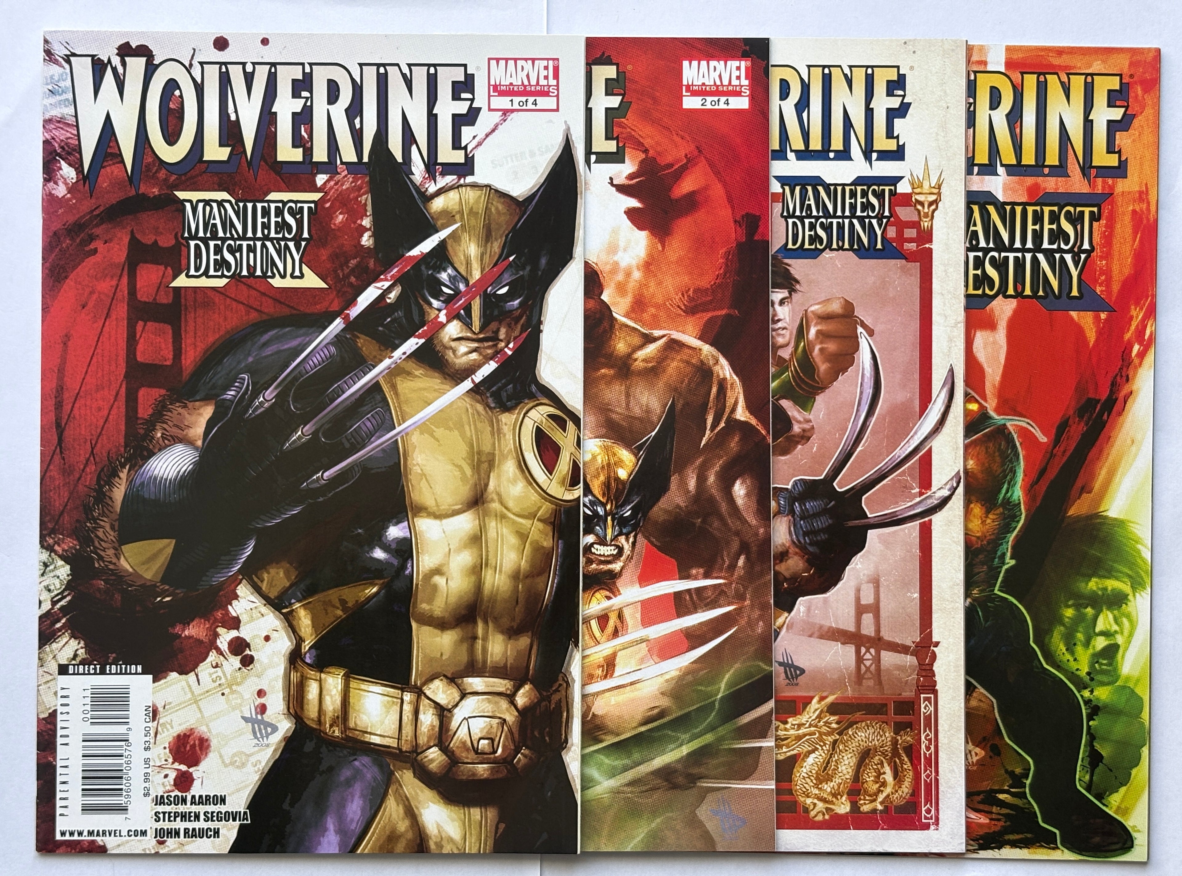 Wolverine: Manifest Destiny #1 to 4 Complete 4 Issue Set - 2008/9 VF- 7.5