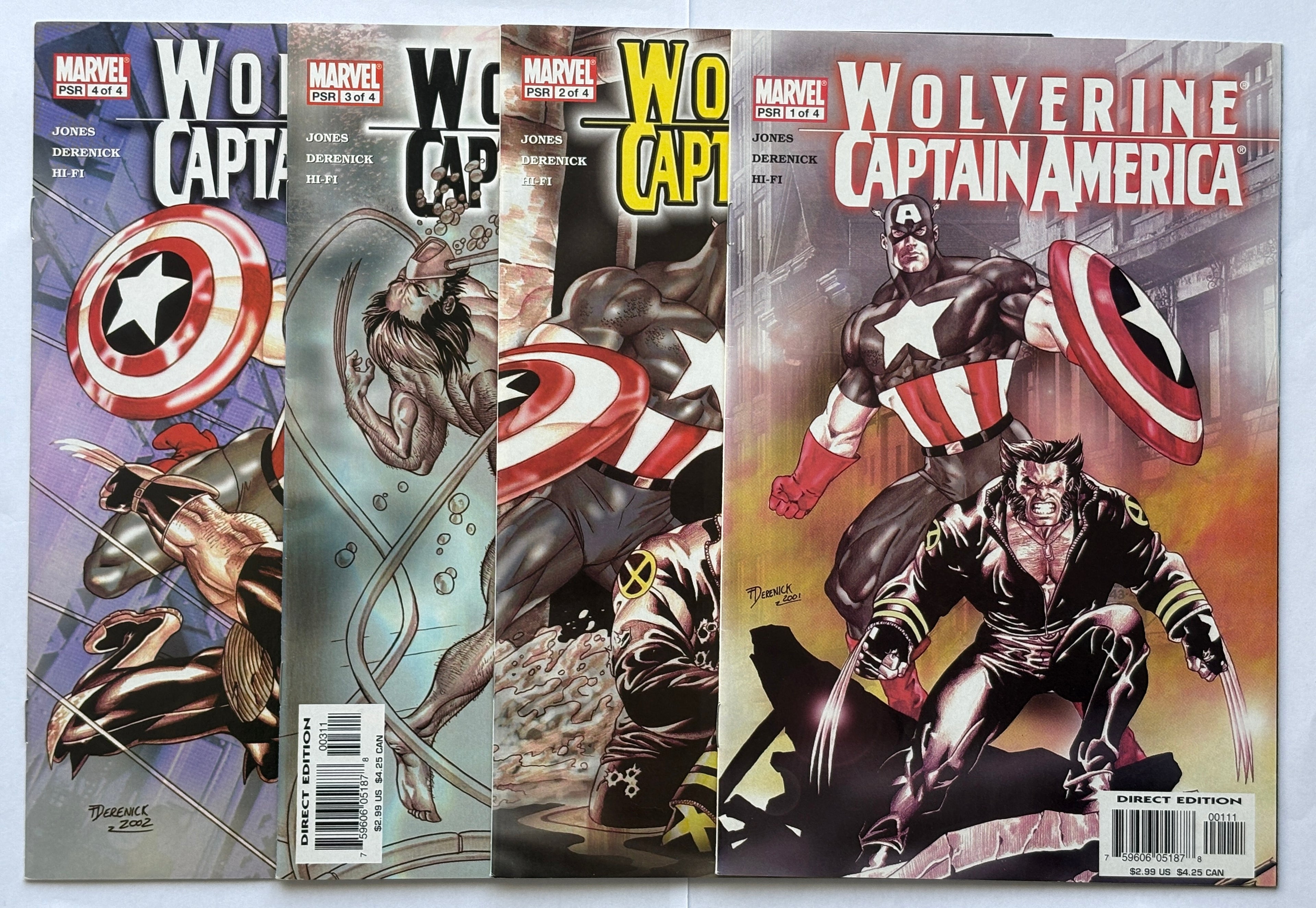 Wolverine / Captain America #1-4 Set (4 Issues) - Marvel Comics 2004 F/VF 7.0