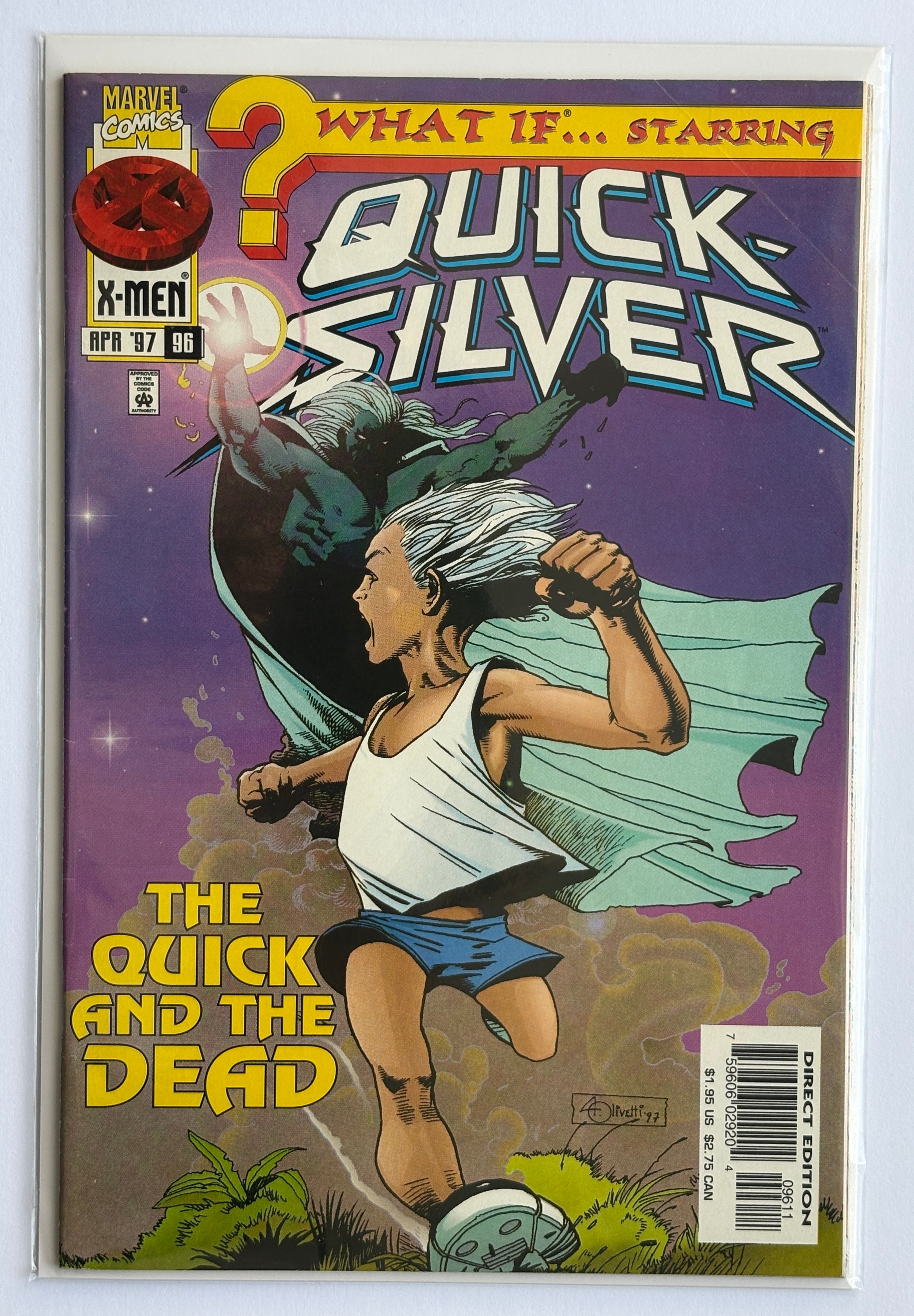 What If... #96 starring Quick Silver - 1st Printing Marvel April 1997 F/VF 7.0