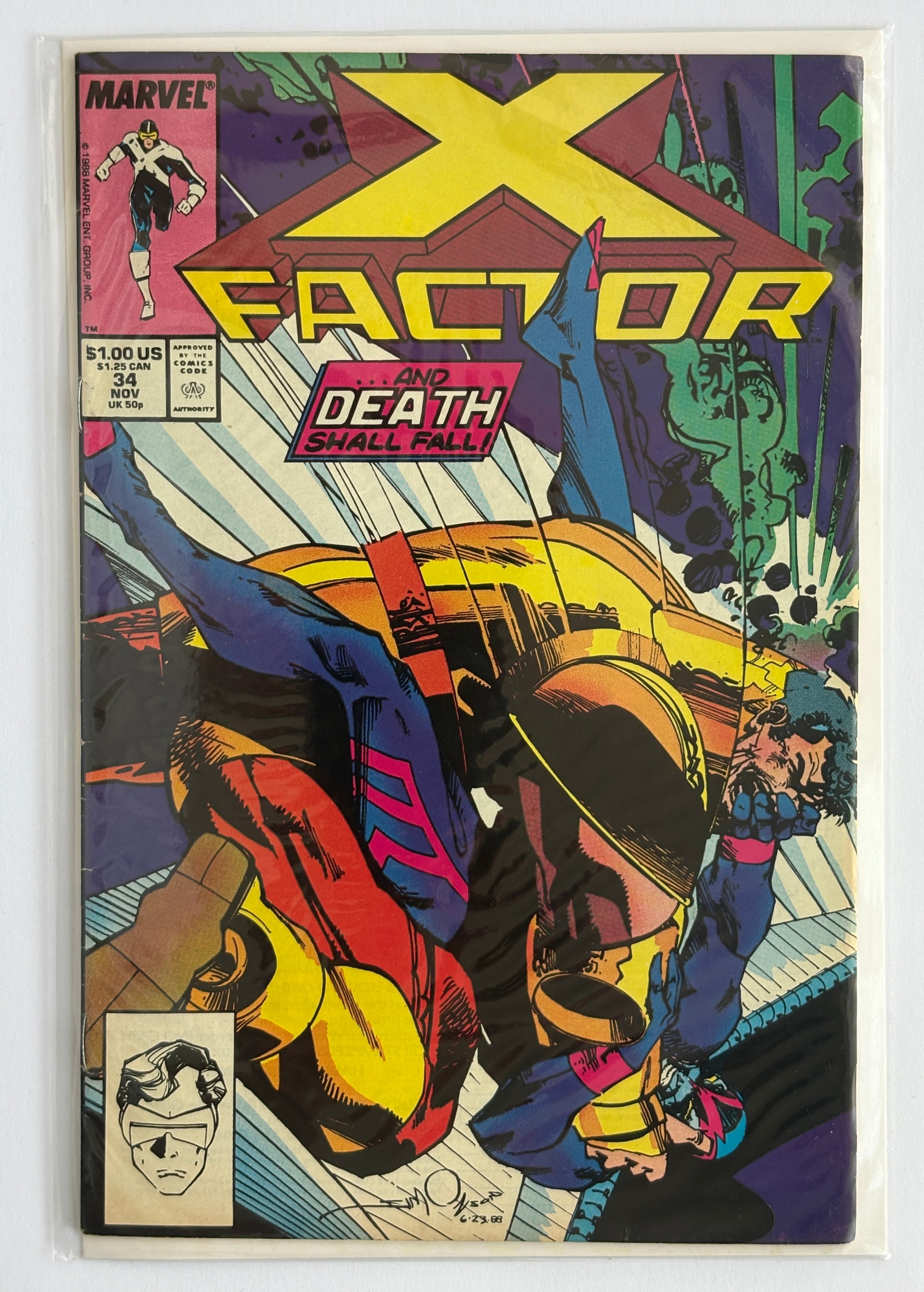 X-Factor #34 - Marvel Comics - November 1988 F/VF 7.0