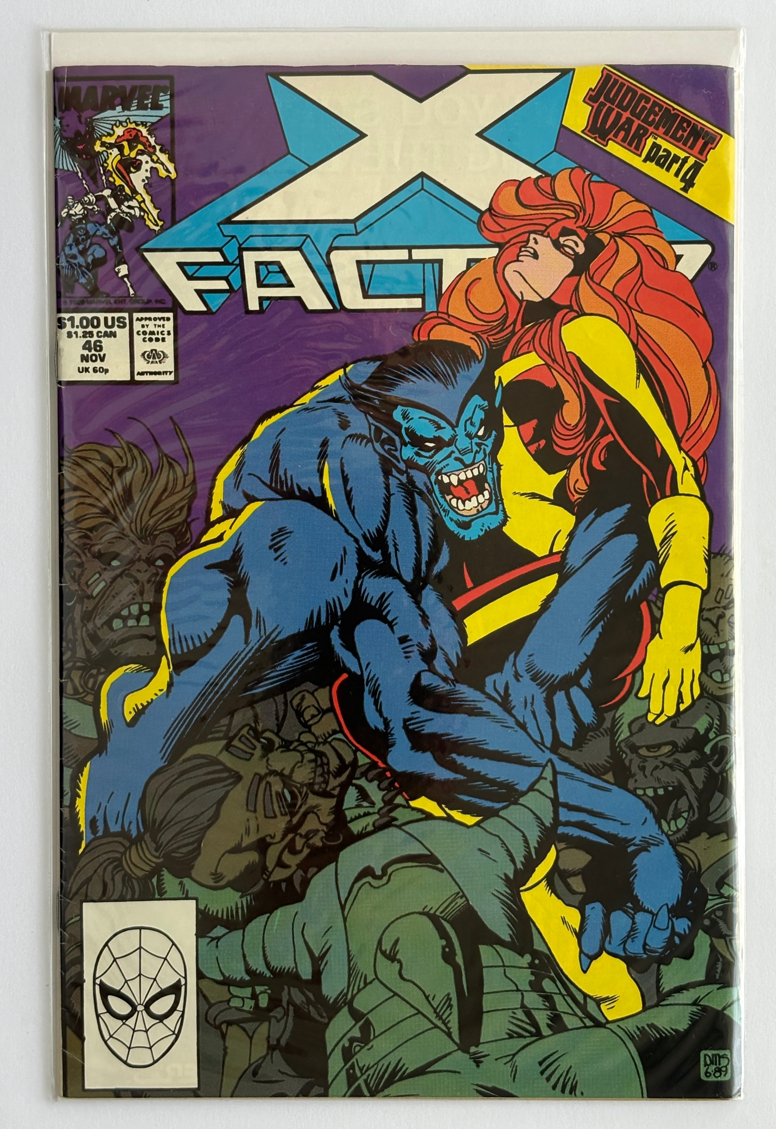 X-Factor #46 - Marvel Comics - November 1989 FN 6.0