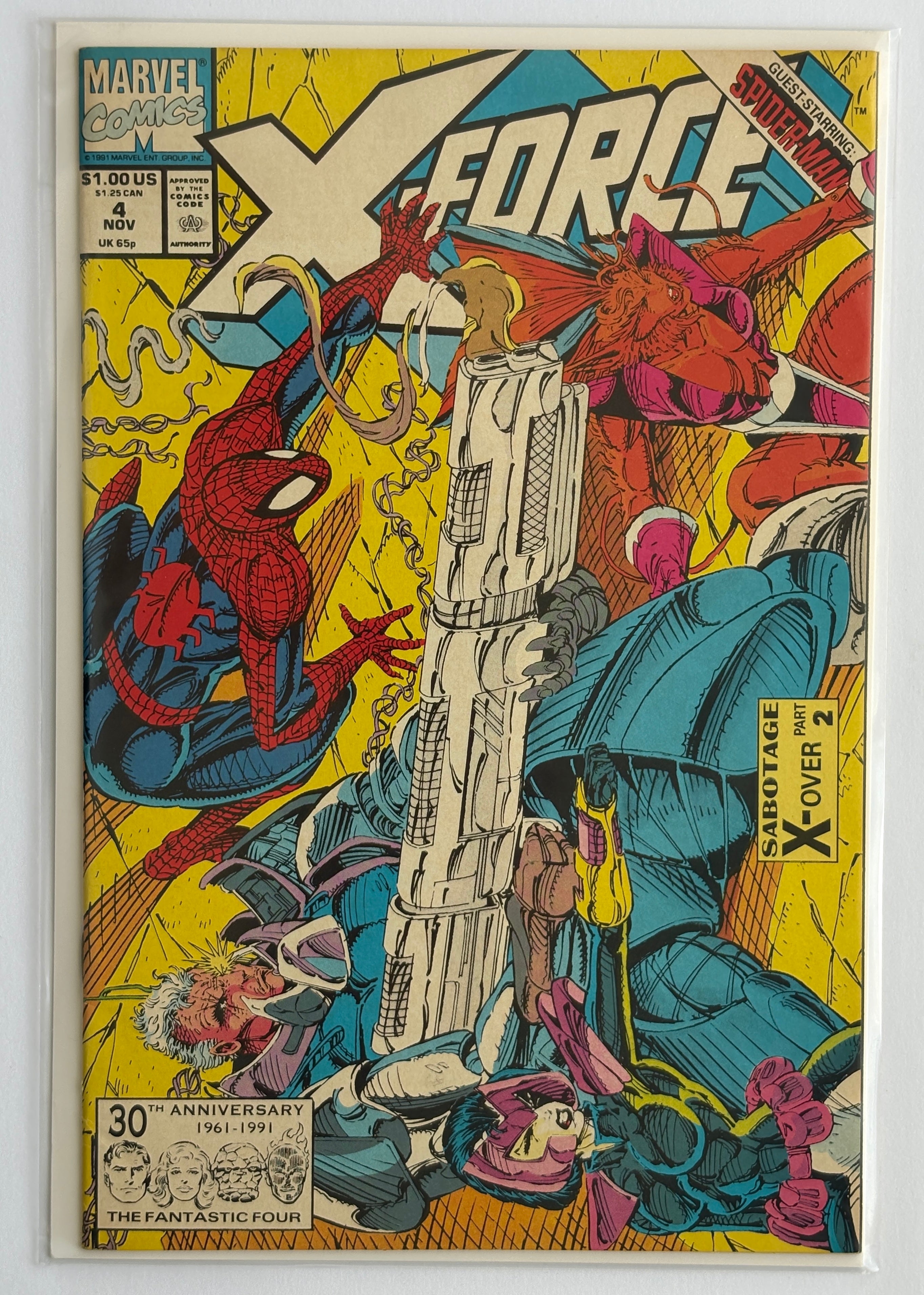 X-Force #4 - Marvel Comics November 1991 F/VF 7.0