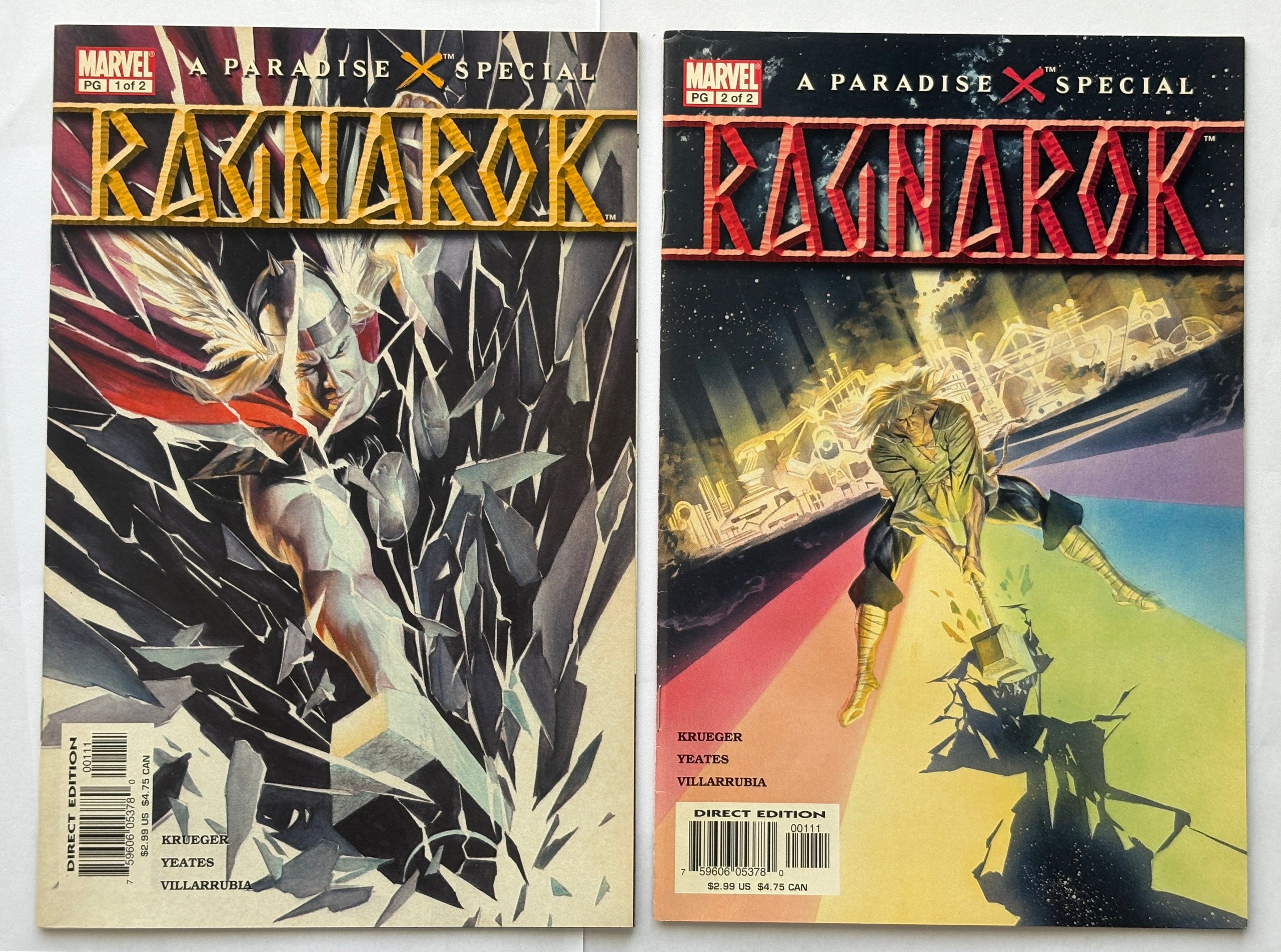 A Paradise X Special Ragnarok #1 & 2 - 1st Print Set Marvel Comics 2003 VF+ 8.5