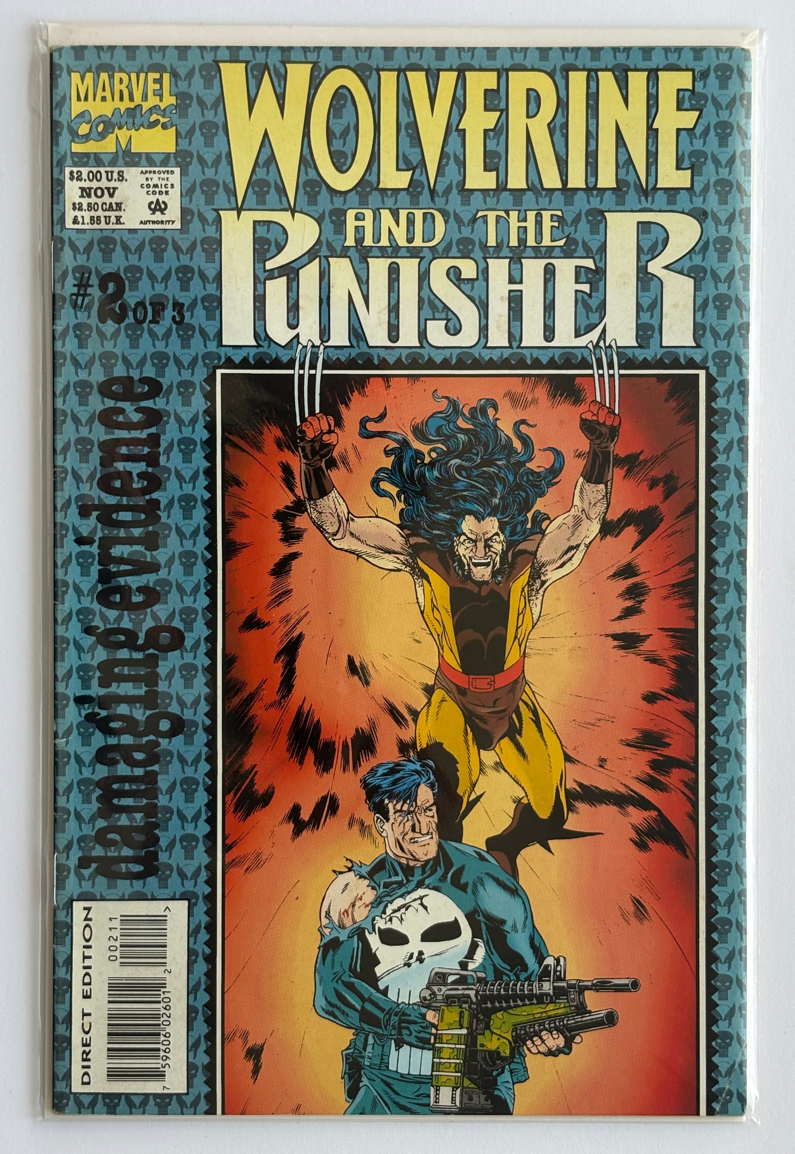 Wolverine and the Punisher #2 (2 of 3) Marvel Comics November 1993 VF 8.0