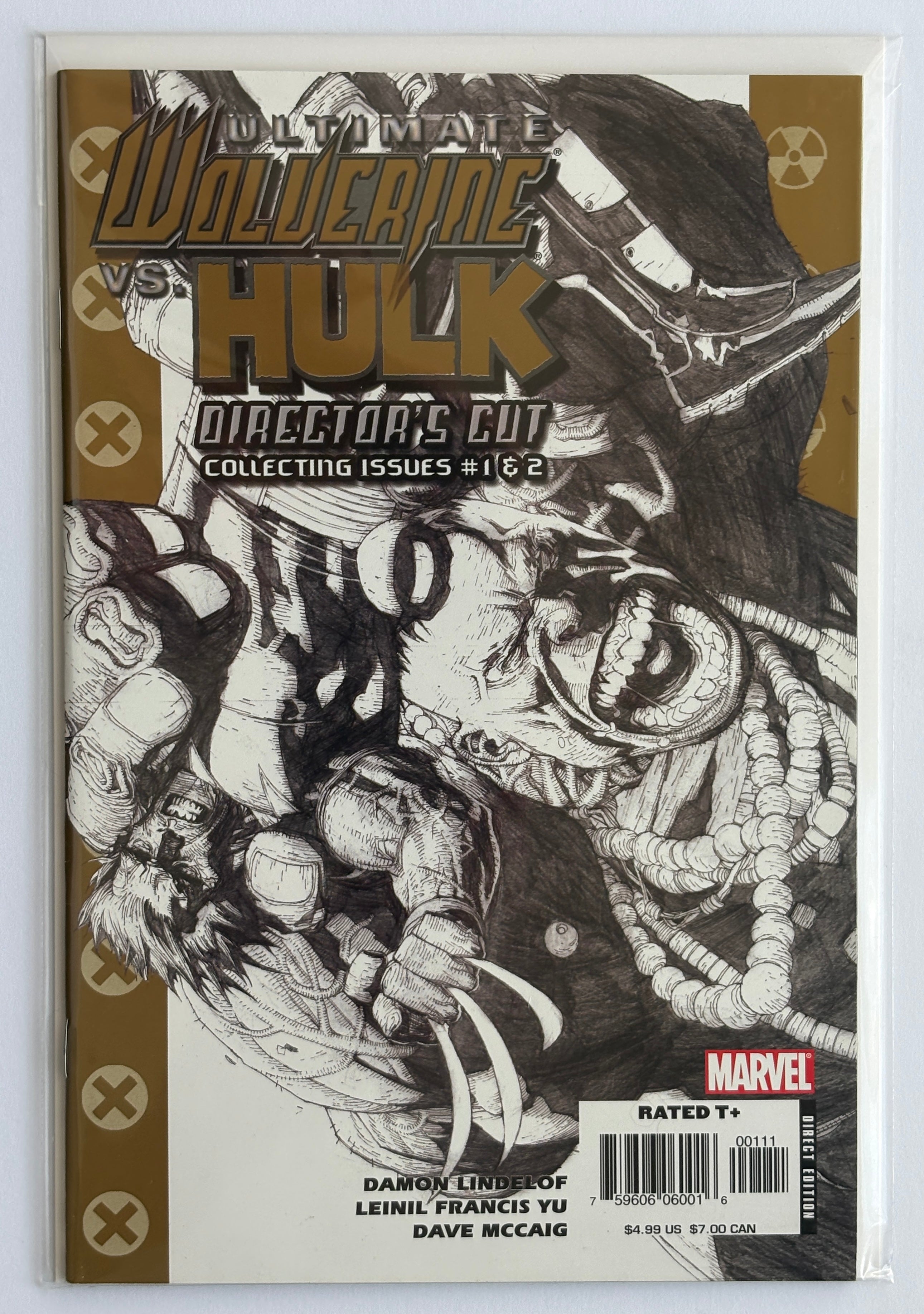 Ultimate Wolverine vs Hulk Director's Cut Collecting Issues #1 & 2 2006 VF 8.0