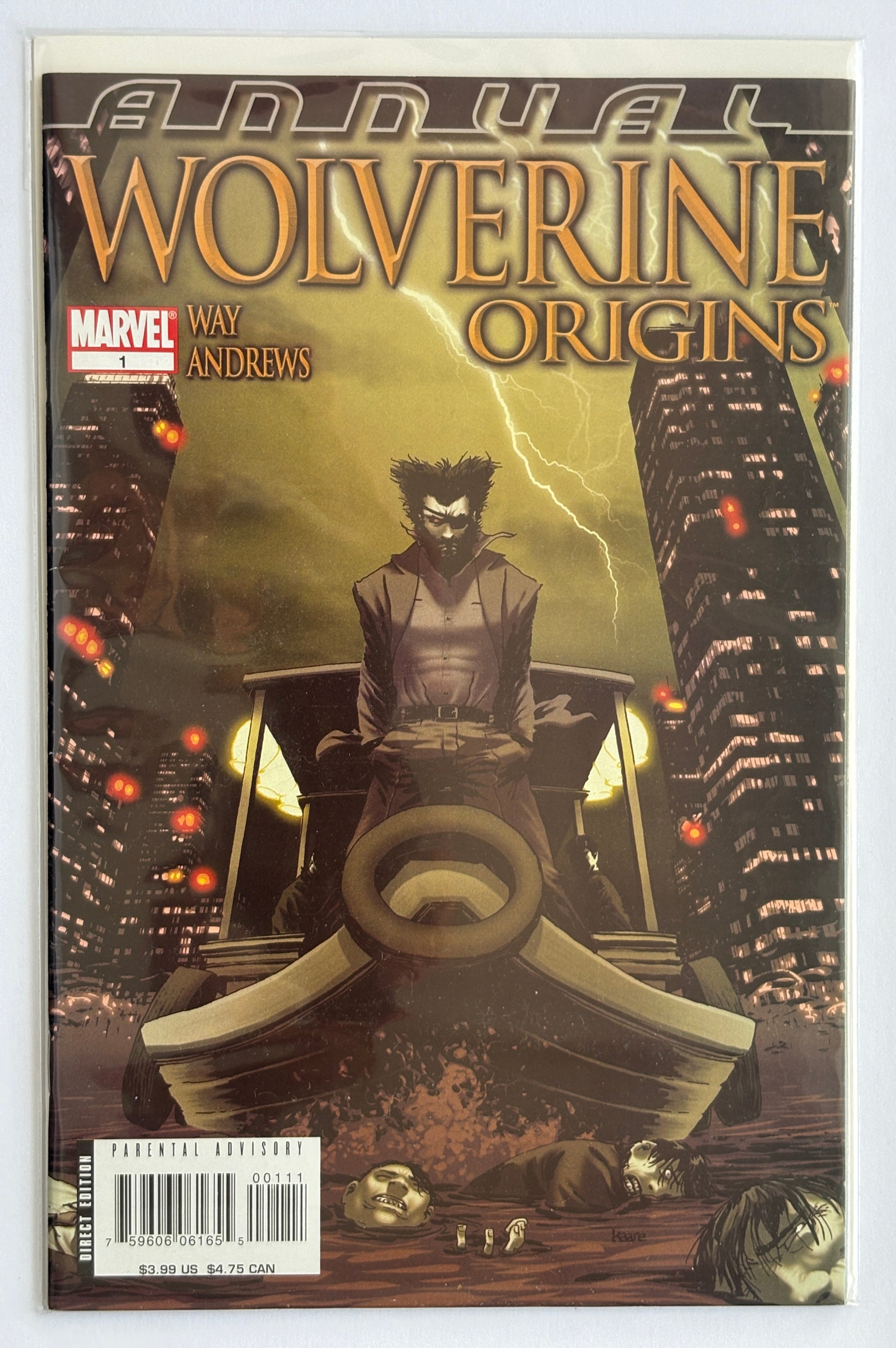 Wolverine Origins Annual #1 - 1st Printing Marvel Comics September 2007 F/VF 7.0