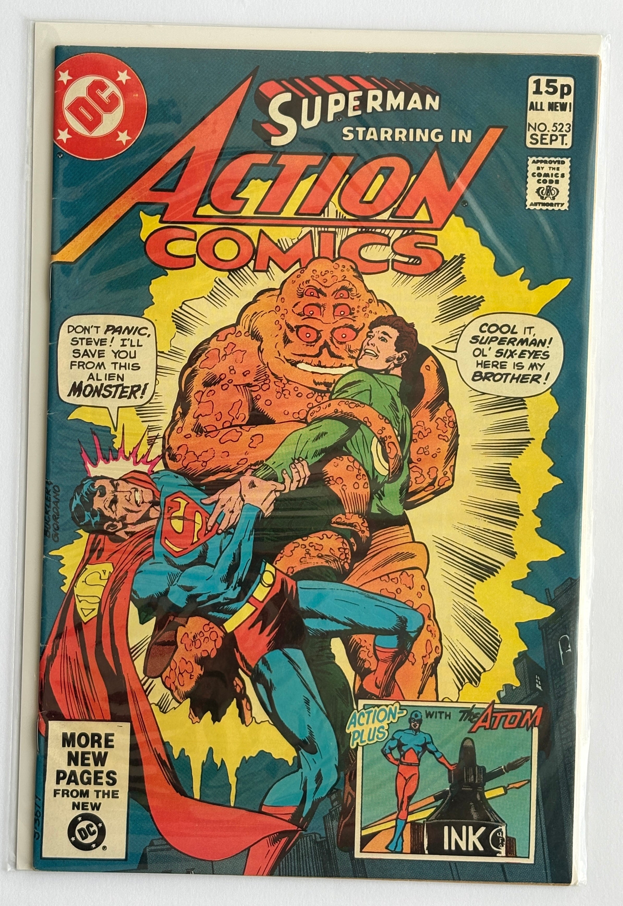 Action Comics #523 - Superman - DC Comics UK Variant September 1981 FN+ 6.5