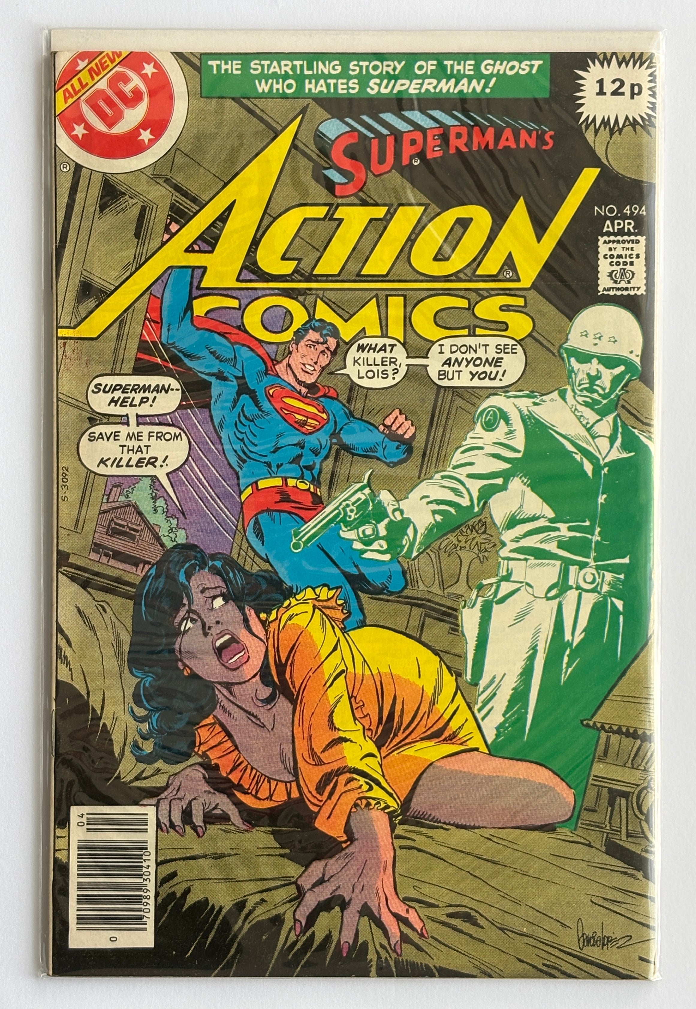 Action Comics #494 - Superman - UK Variant DC Comics April 1979 VF 8.0