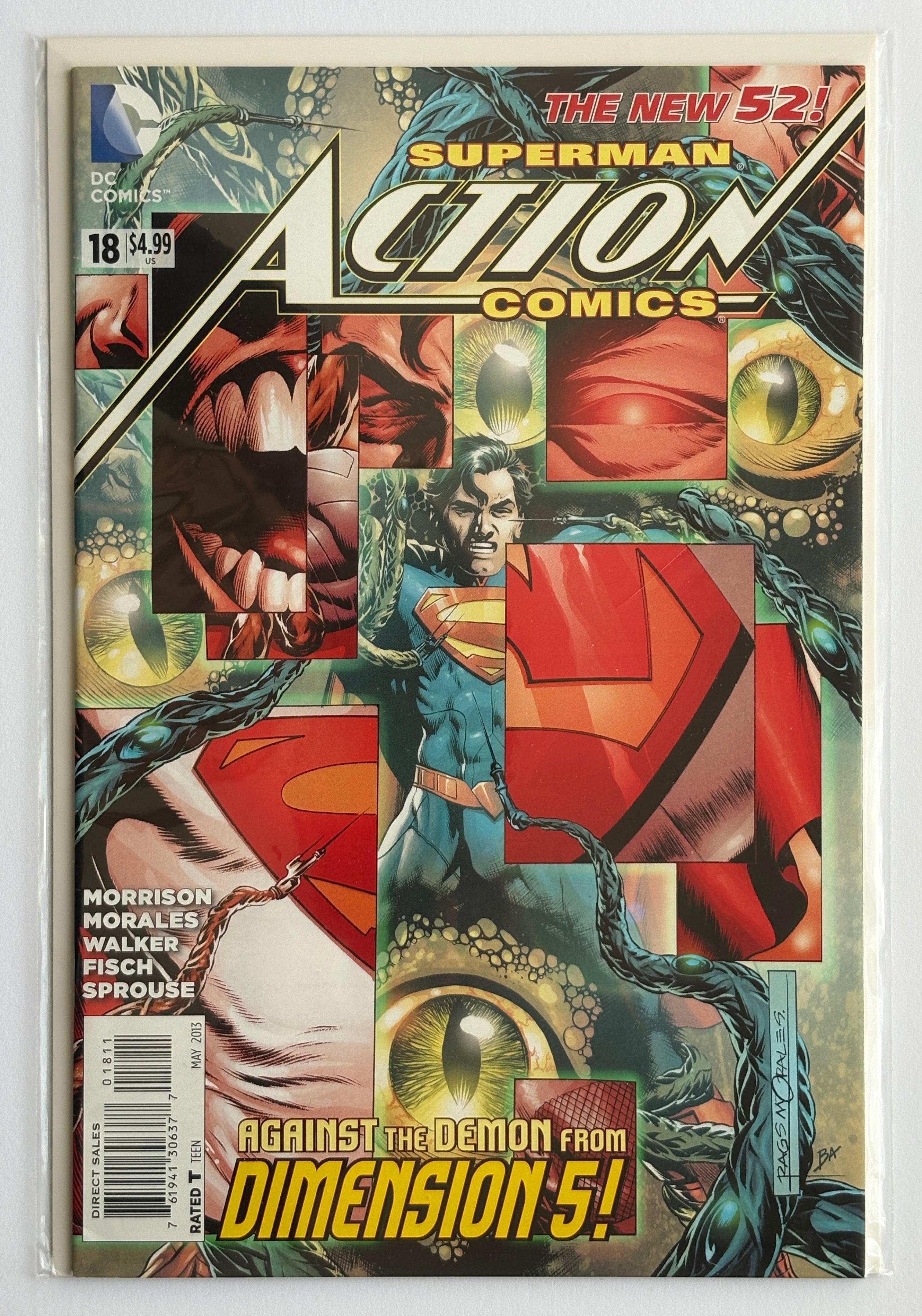 Action Comics #18 - New 52 Superman 1st Printing - DC Comics - May 2013 F/VF 7.0