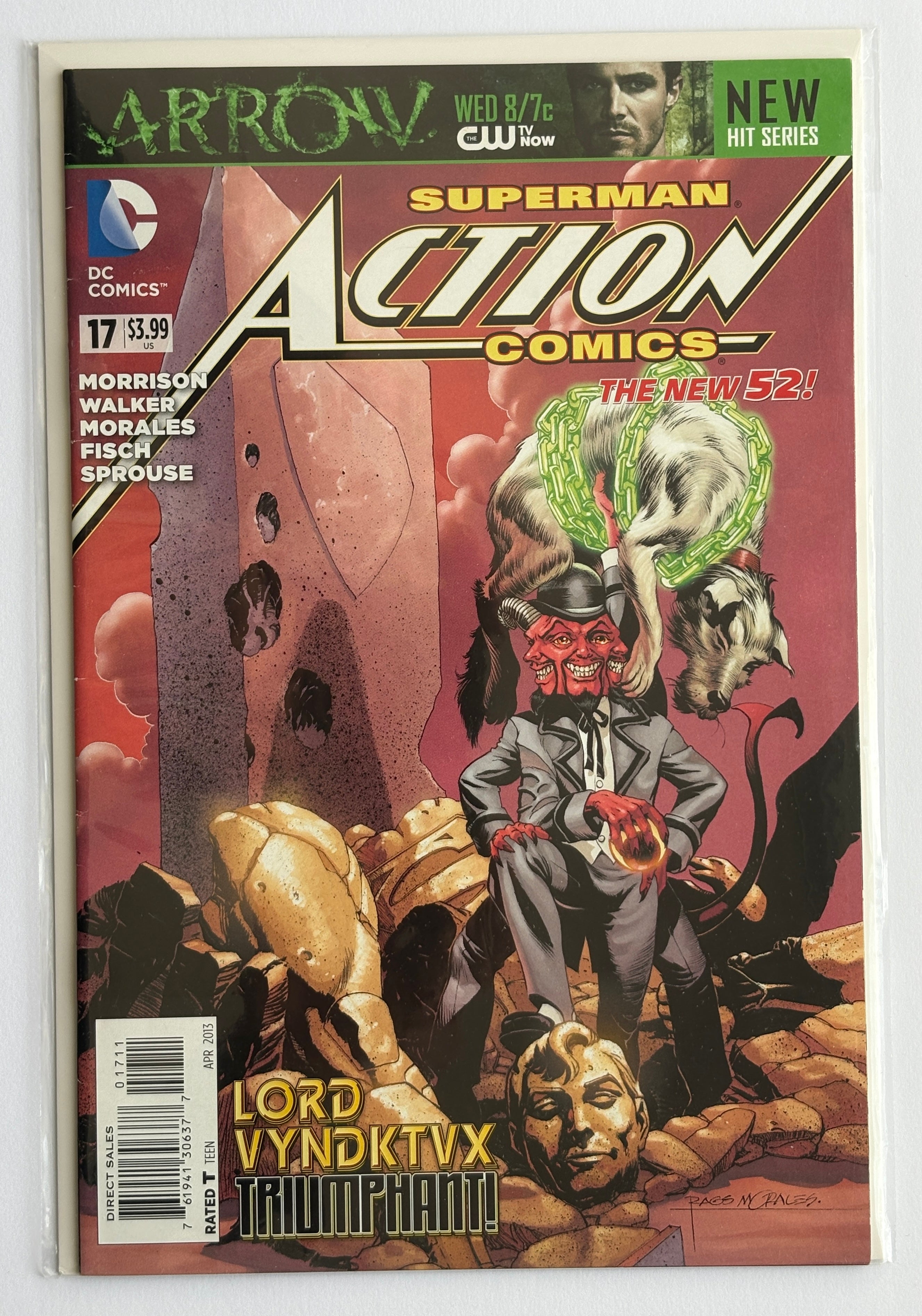Action Comics #17 - New 52 Superman 1st Printing - DC Comics April 2013 VF- 7.5