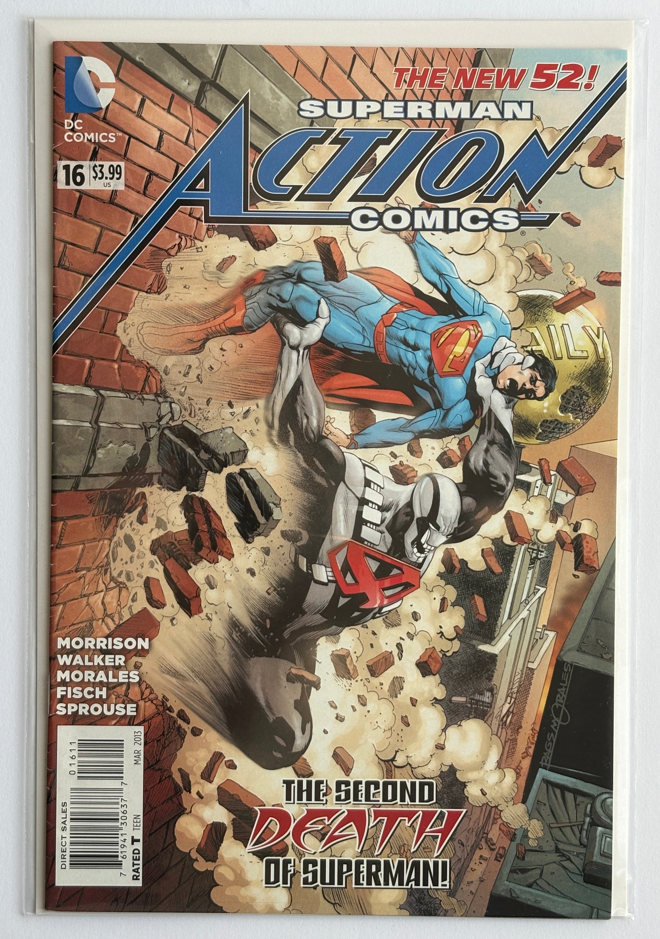 Action Comics #16 - New 52 Superman 1st Printing DC Comics March 2013 F/VF 7.0