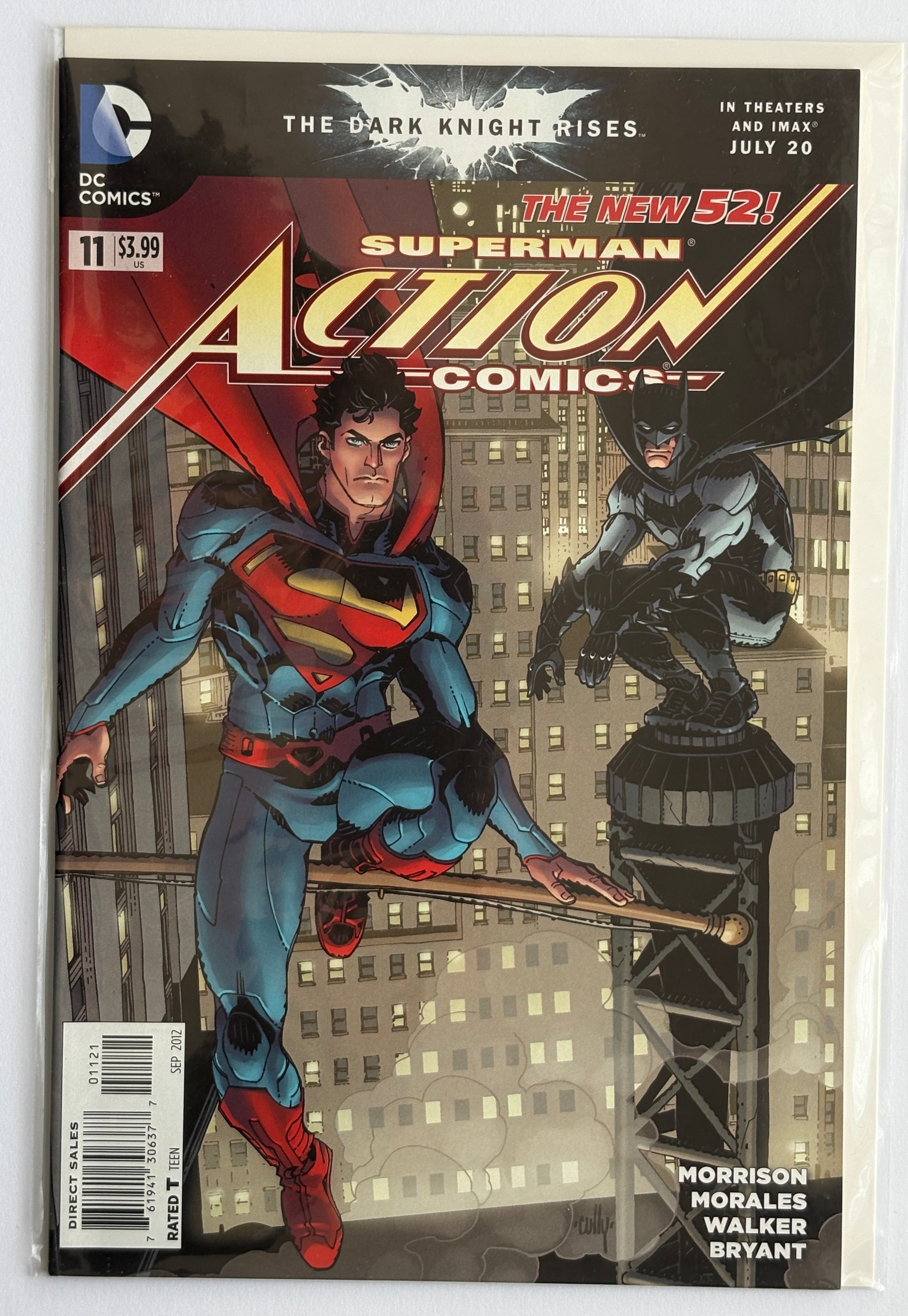 Action Comics #11 - New 52 Superman 1st Print Cover B - DC Comics September  2012 F/VF 7.0