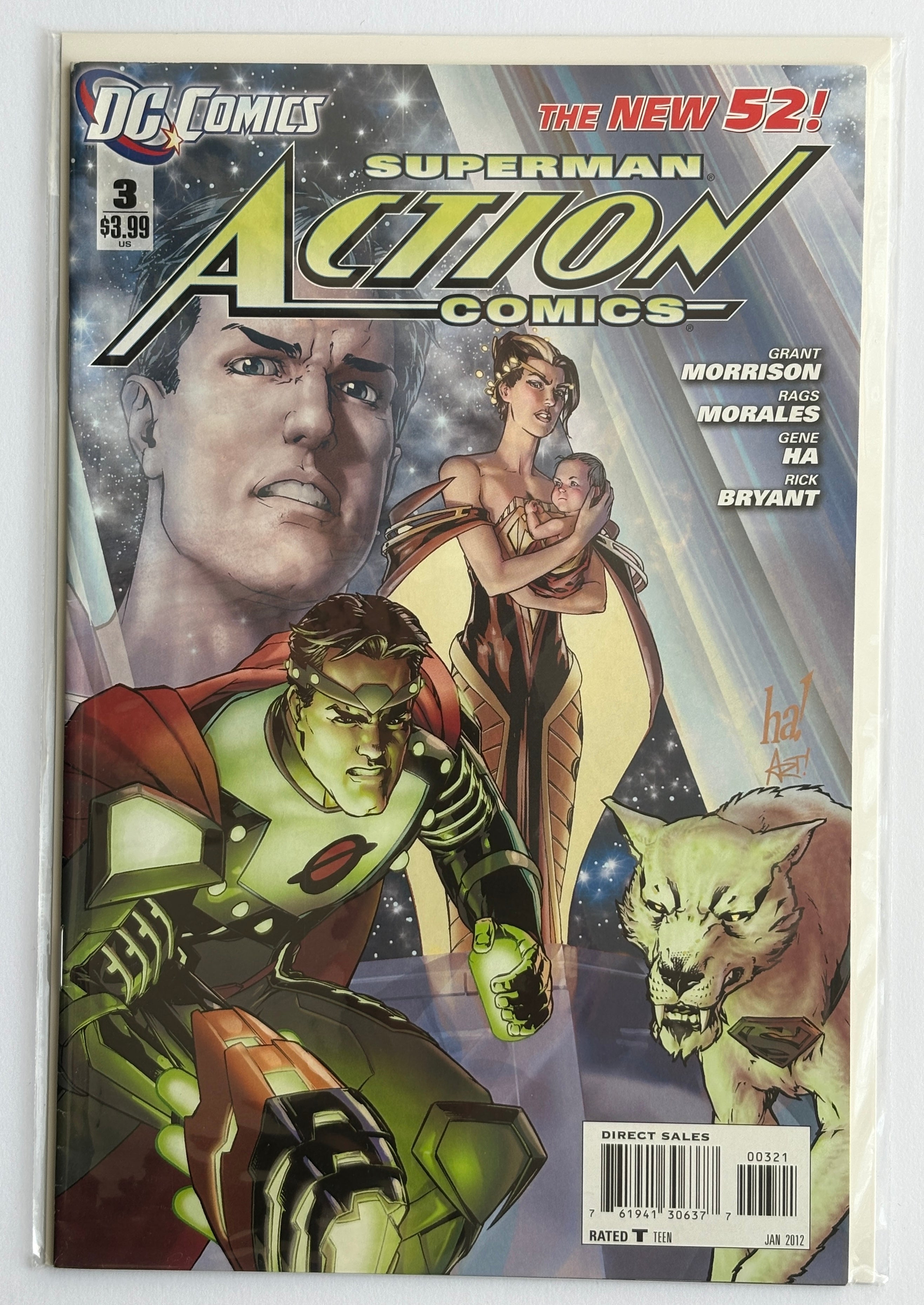 Action Comics #3 - New 52 Superman 1st Printing - DC Comics Jan 2012 F/VF 7.0
