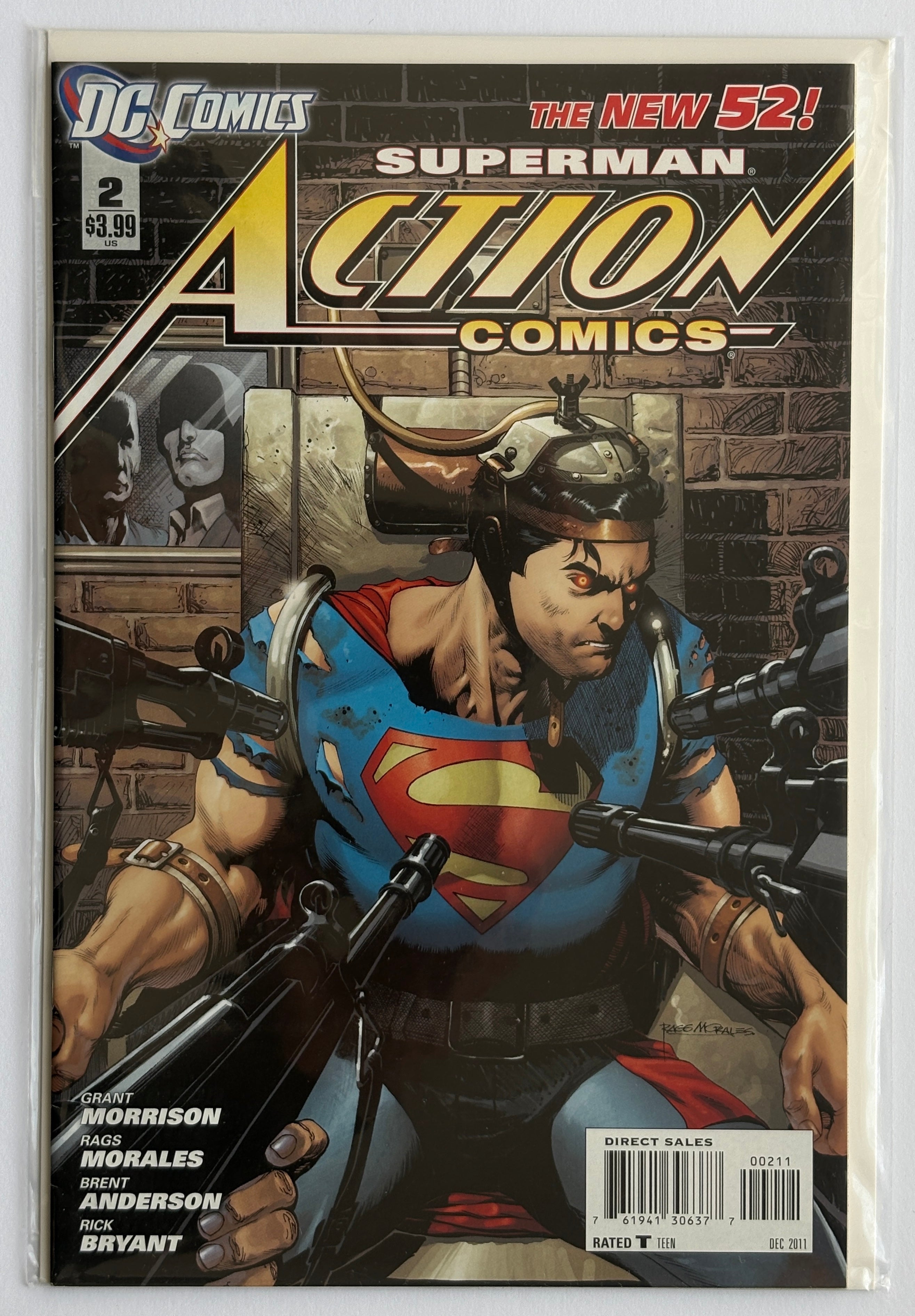 Action Comics #2 - New 52 Superman 1st Printing - DC Comics Dec 2011 F/VF 7.0