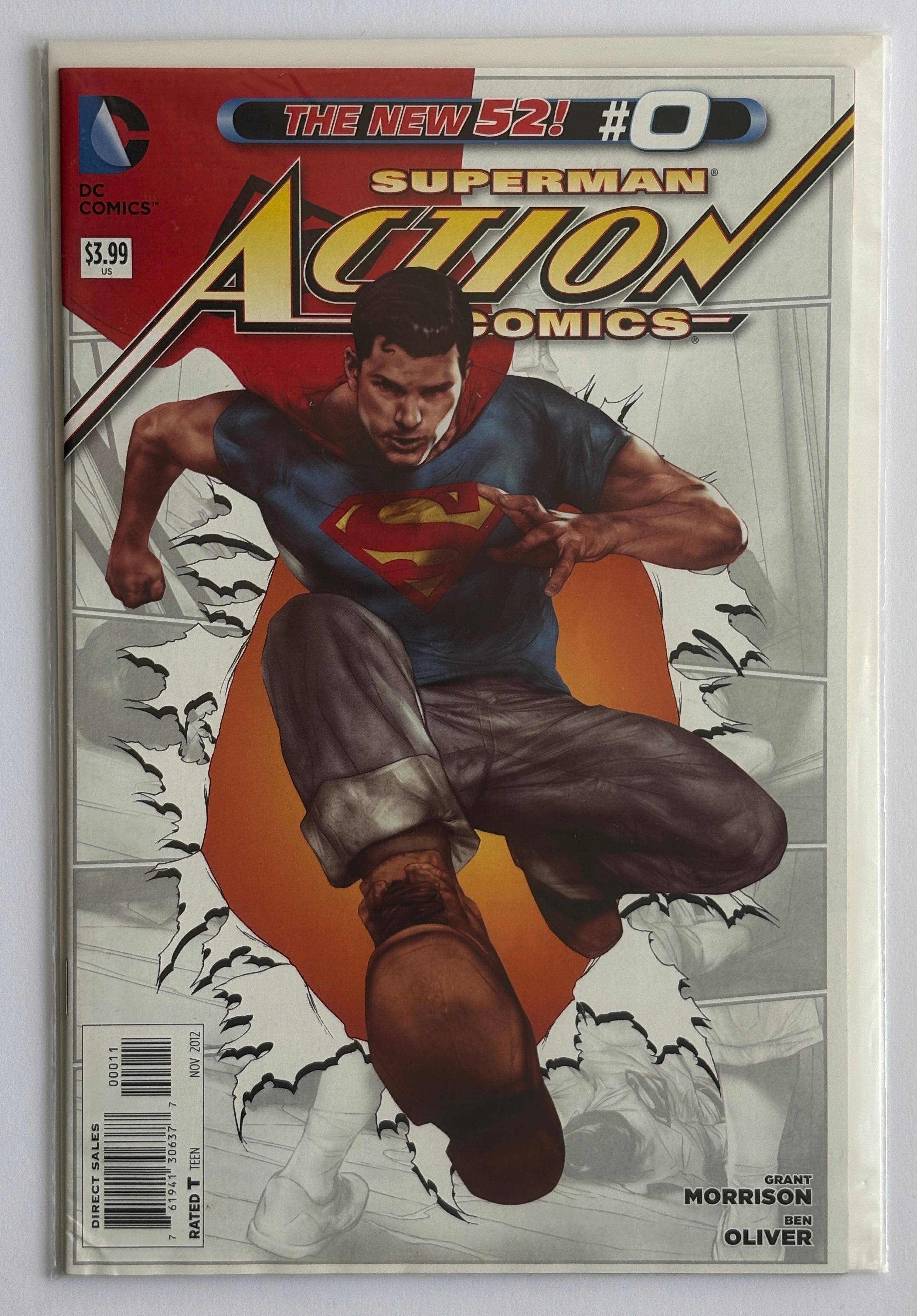 Action Comics #0 - Superman The New 52 - 1st Printing - DC Comics November 2012 F/VF 7.0